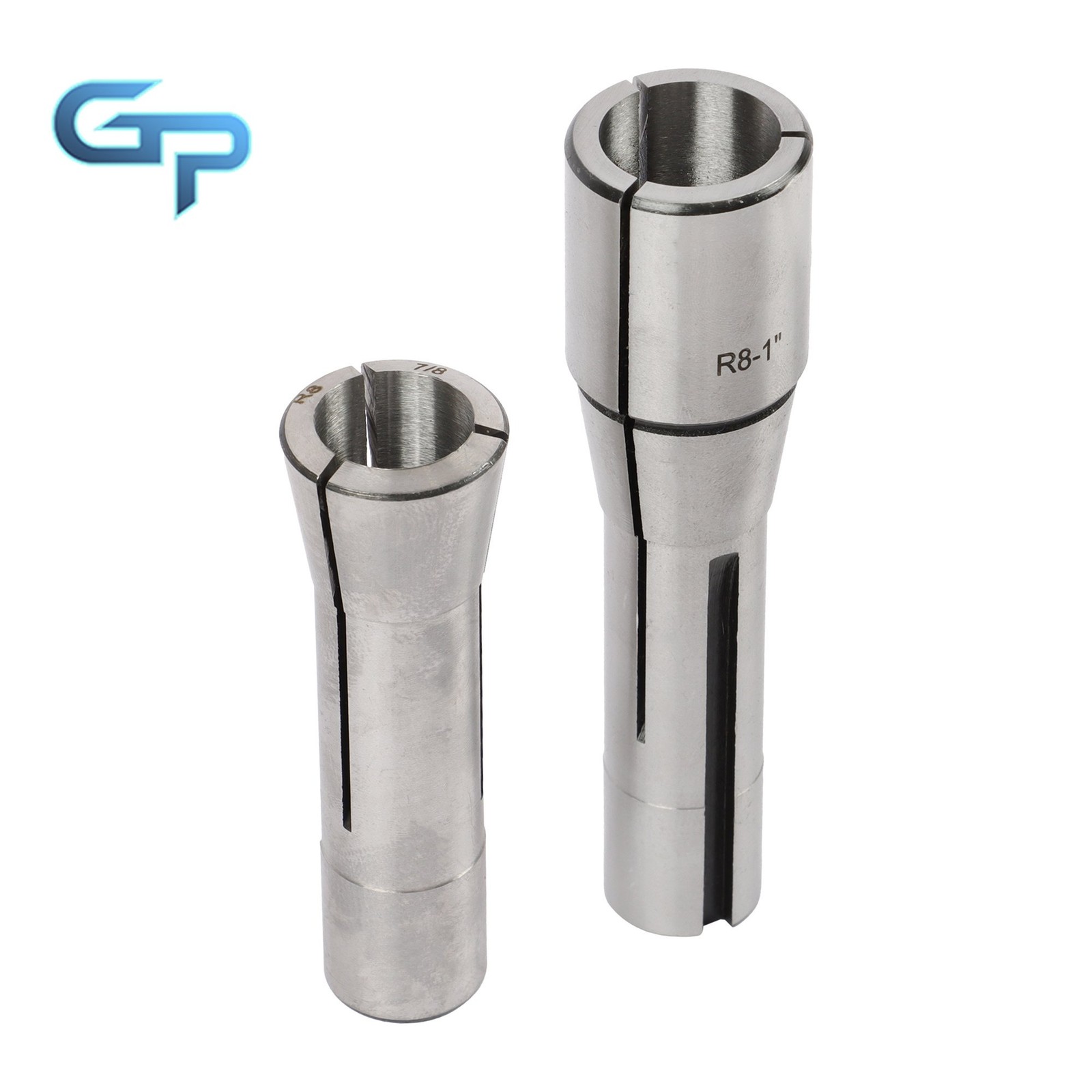 8 Piece R8 Collet Set 1/8″ 1/4″ 3/8″ 1/2″ 5/8″ 3/4″ 7/8″ Precision Ground