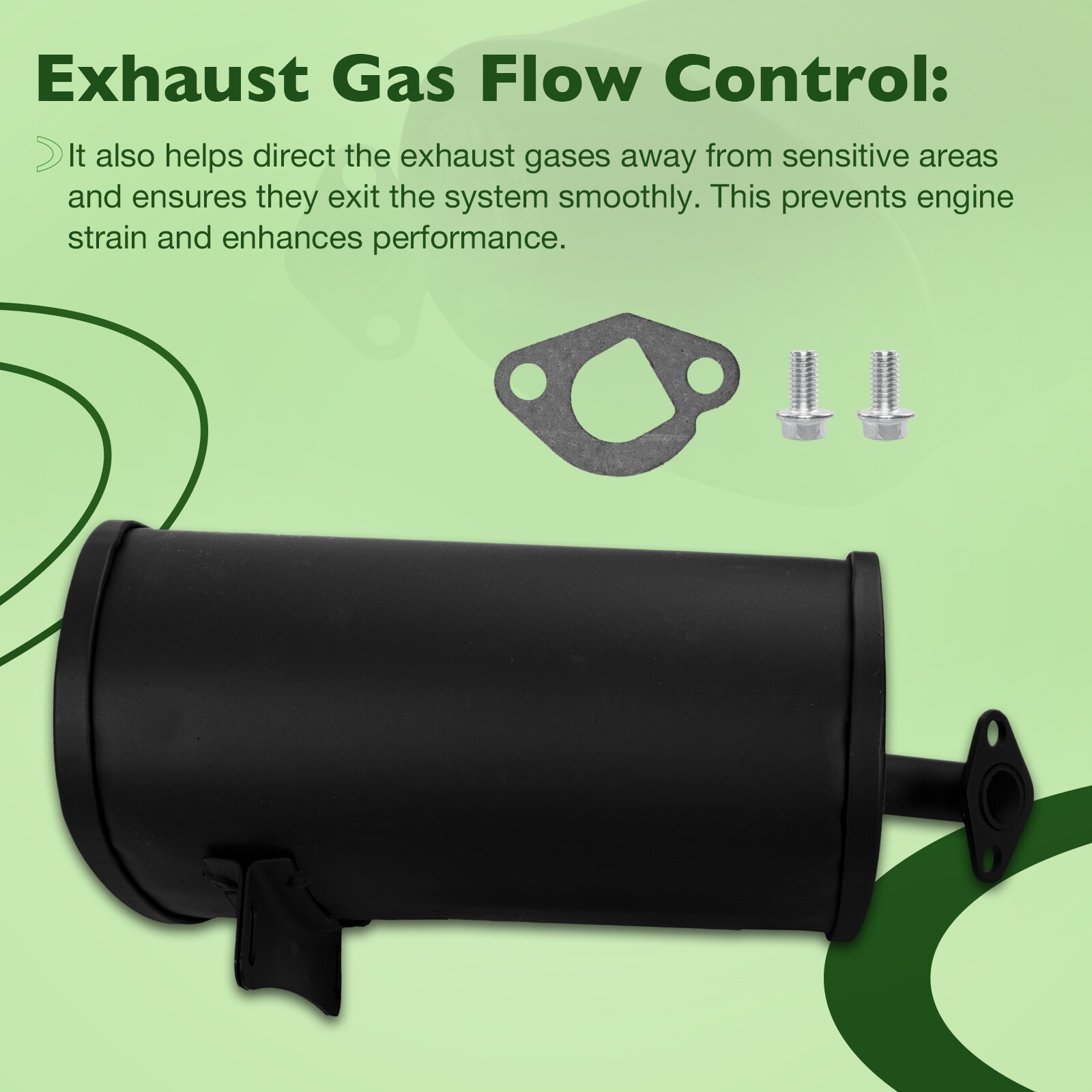 Generator Exhaust Silencer Muffler For Champion GX160 GX200 Predator 3500W 4000W