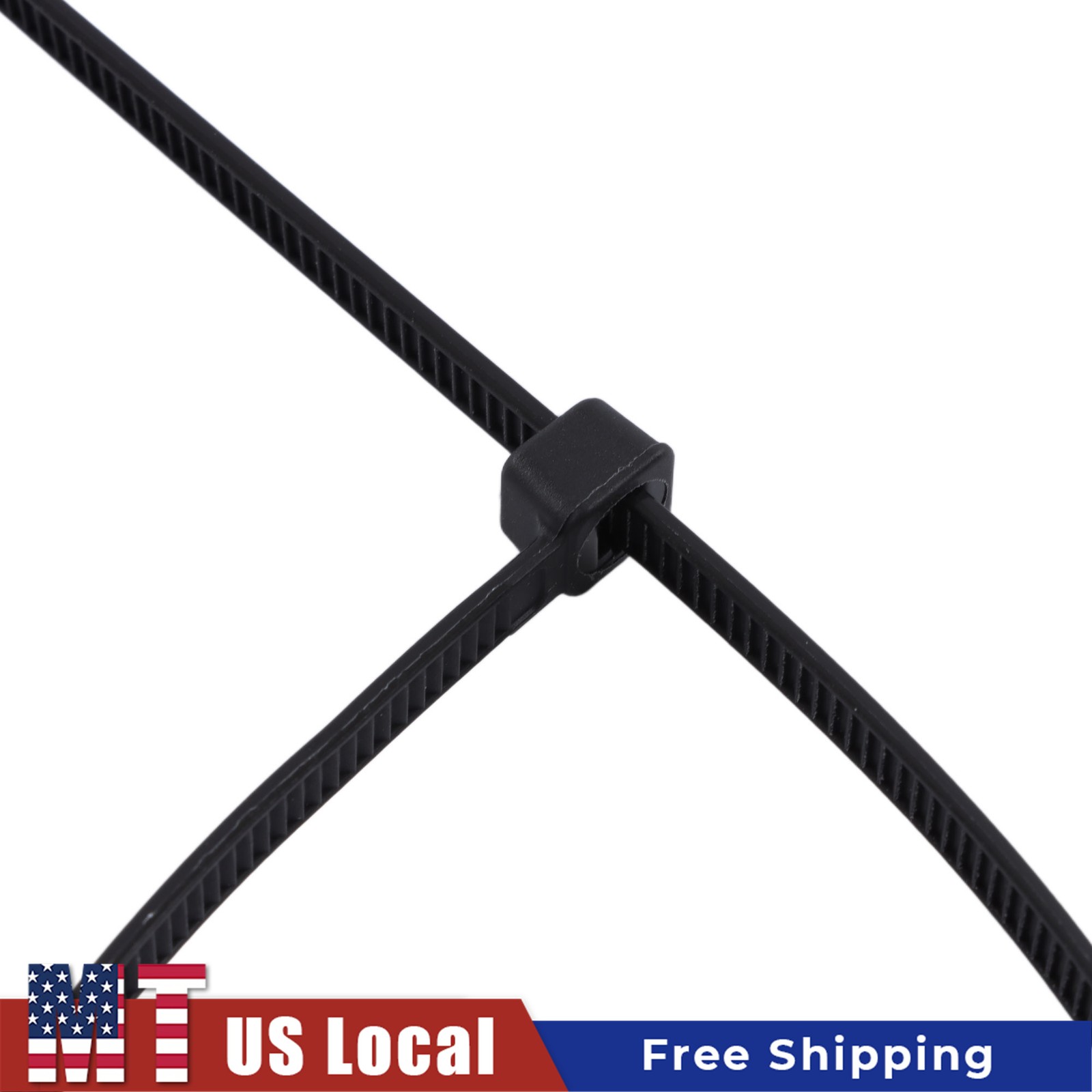 Self-Locking Zip Ties 1200pcs 14 Inch Nylon 50lb Heavy Duty 0.18in Width Black
