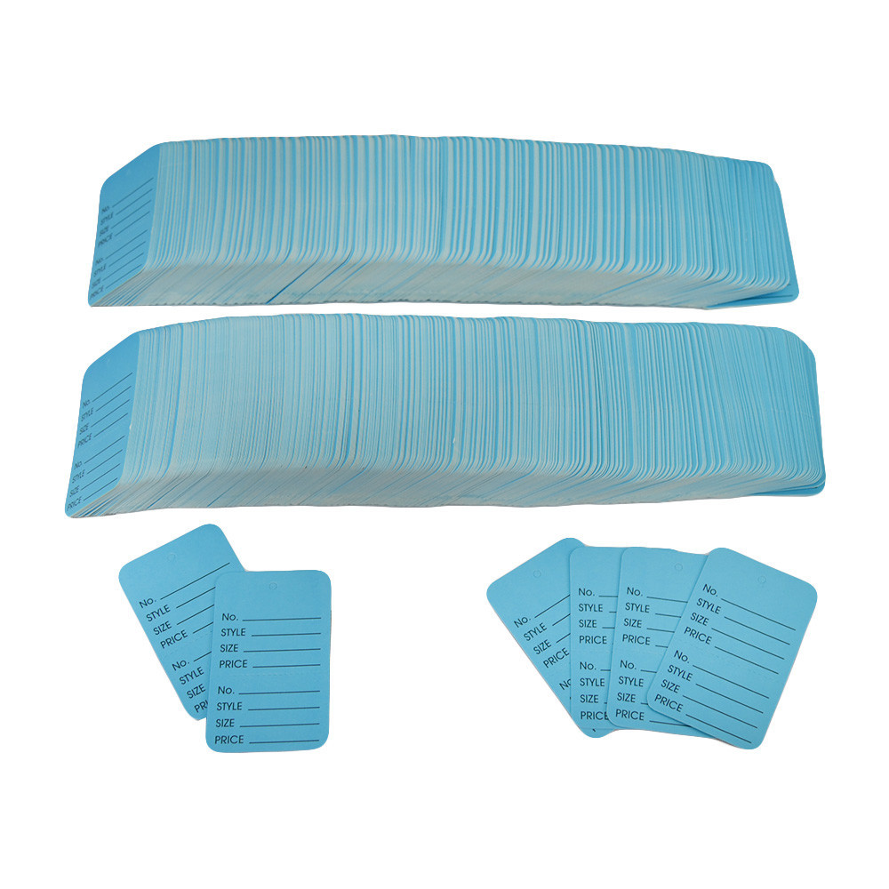 1000 Pcs Large Blue Merchandise Coupon Price Tag Perforated 1-3/4″x 2-7/8″