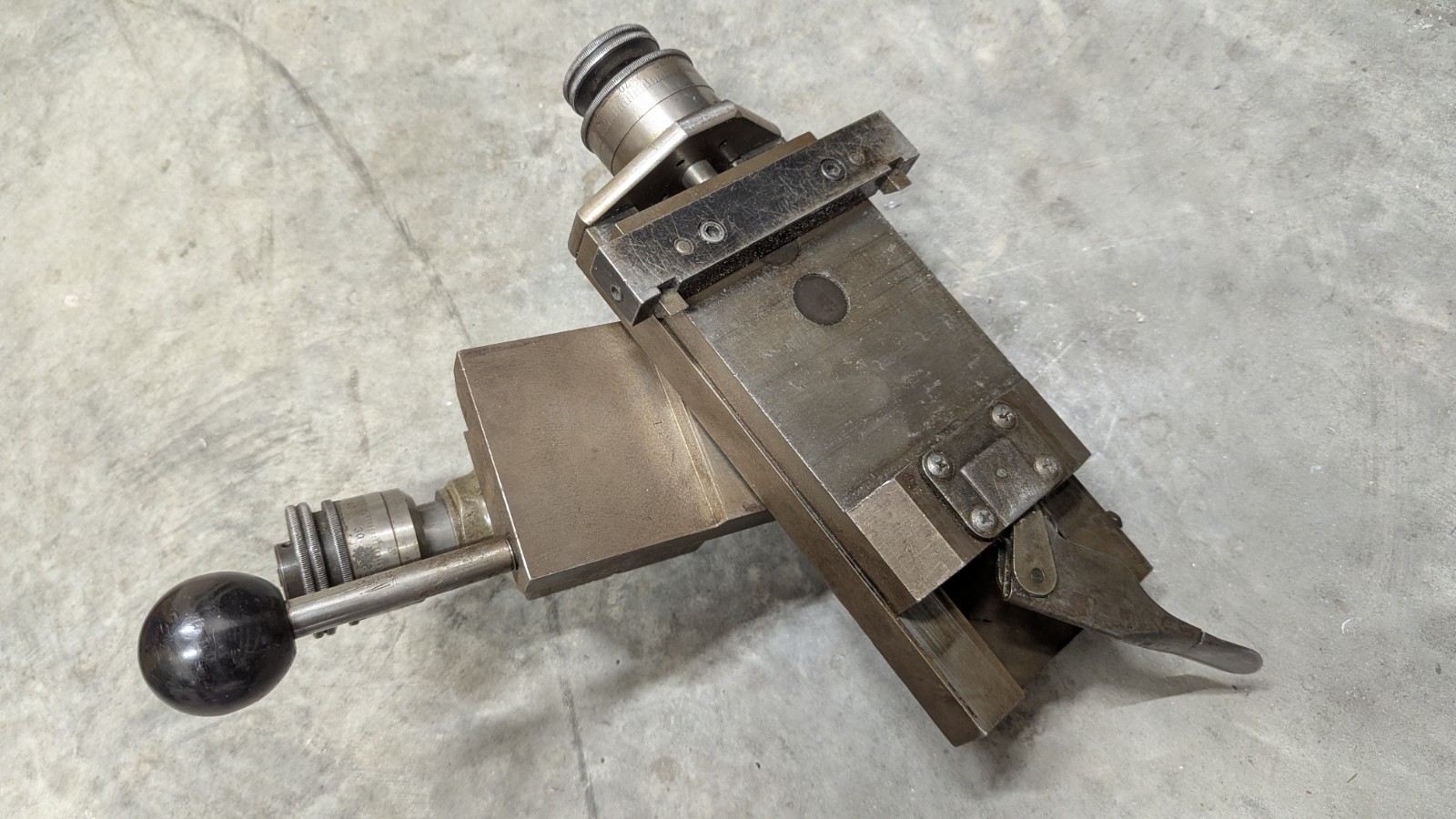 Hardinge radius turning attachment for DV-59 DSM-59 lathes 3.5″ dovetail bed D14