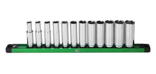 SK01347 SK 12 Piece Metric 3/8-In Drive Set Deep Socket Set – 1PK