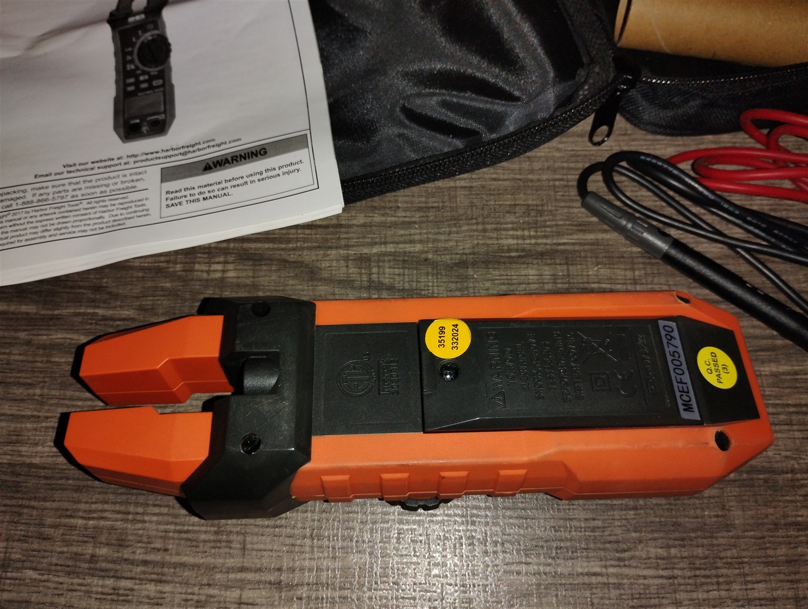 Ames Instruments Model 200A AC Digital Fork Meter Works With Probes & Case Clamp