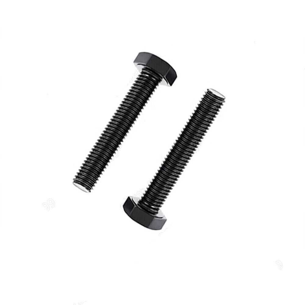 M11 Black 8.8 Steel Hexagon Head Bolts Screws Pitch 1.25/1.75