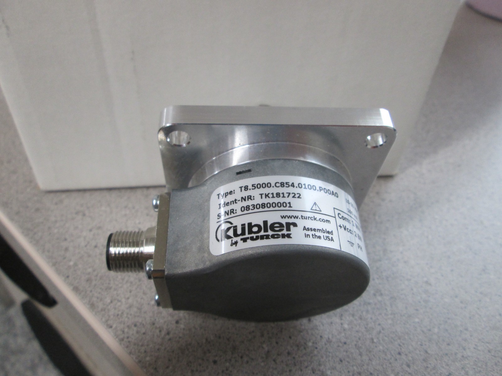 TURCK KUBLER TK181722 T8.5000.C854.0100.P00A0 **NEW**