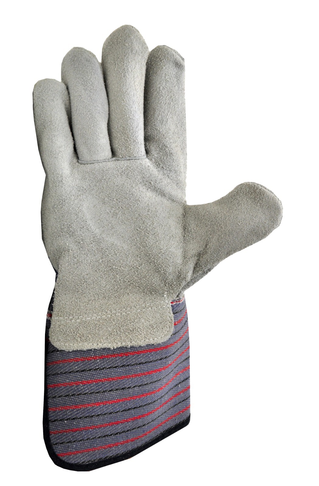 G & F 5025L-5 Suede Leather Work Gloves Extra Long Cuff Rubberized Safety 5 Pair