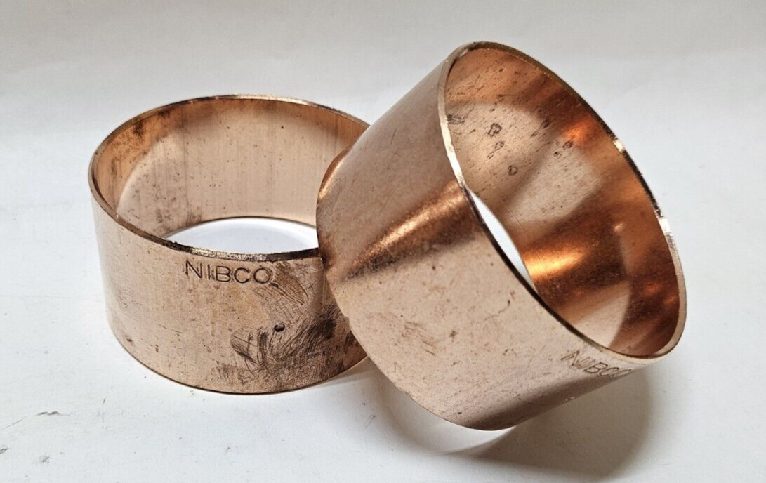 NIBCO 901 3 DWV CxC Copper 3″ Slip Coupling with Stop (Lot of 2)