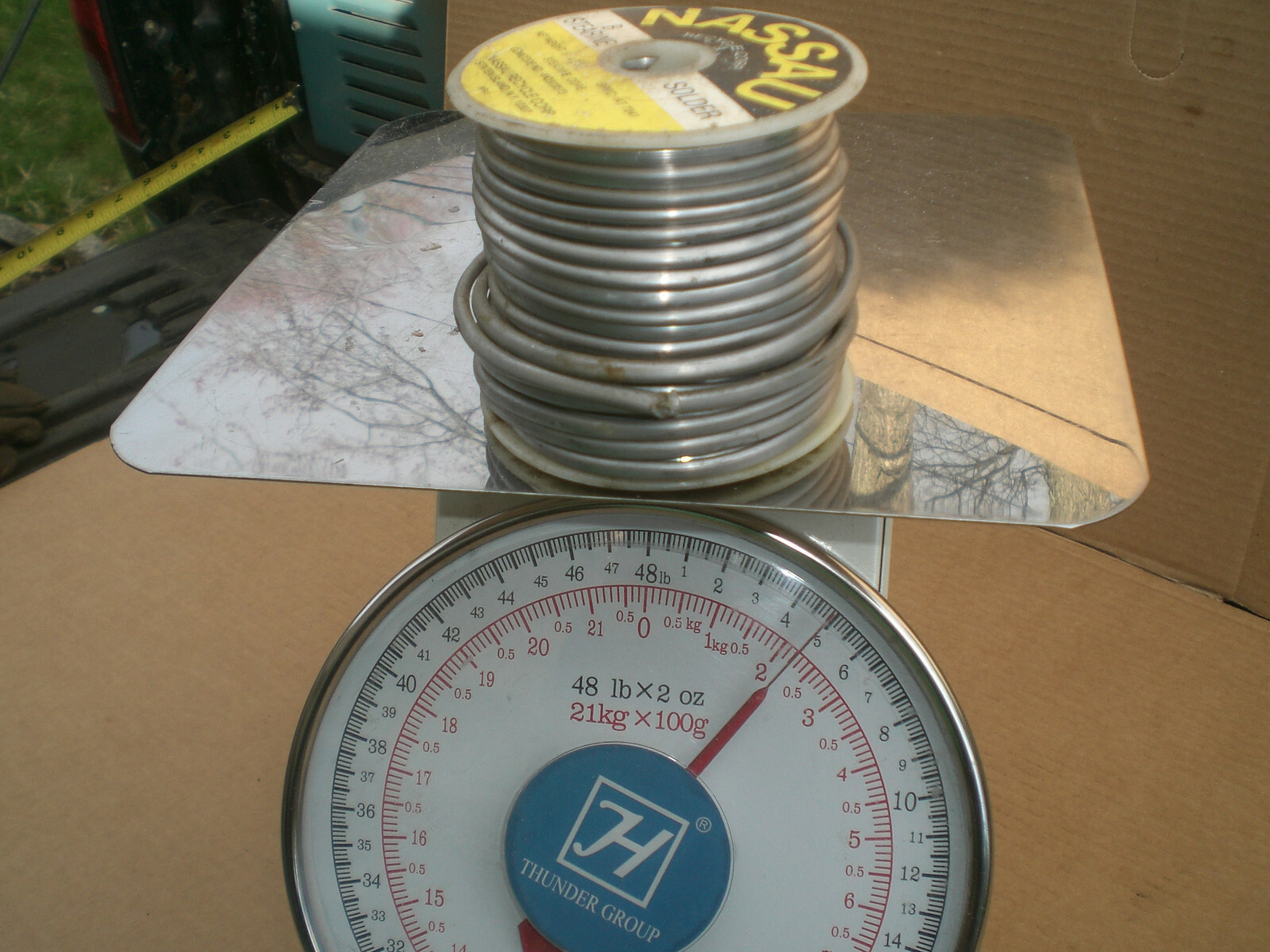 Nassau Stearine core solder roll almost 5Lbs