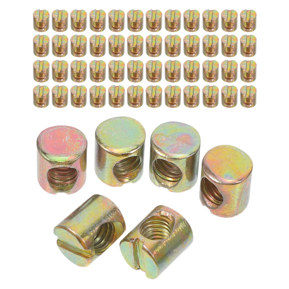 100 Pcs Furniture Screws and Fasteners Diy Projects Nuts Bunk Bed Connectors