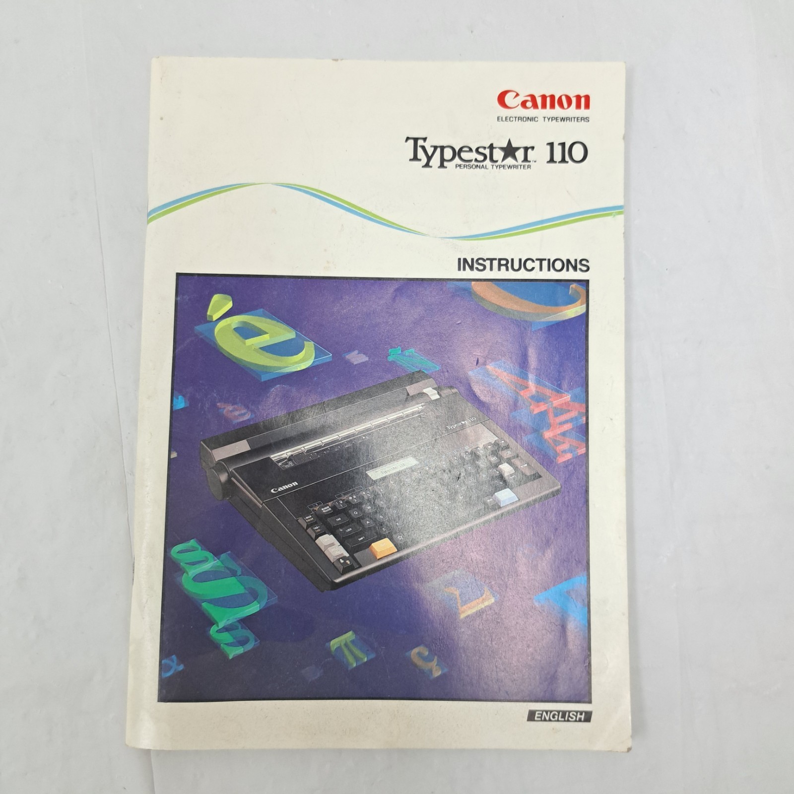 Canon Typestar 110 Black Portable Electronic Typewriter Tested Works