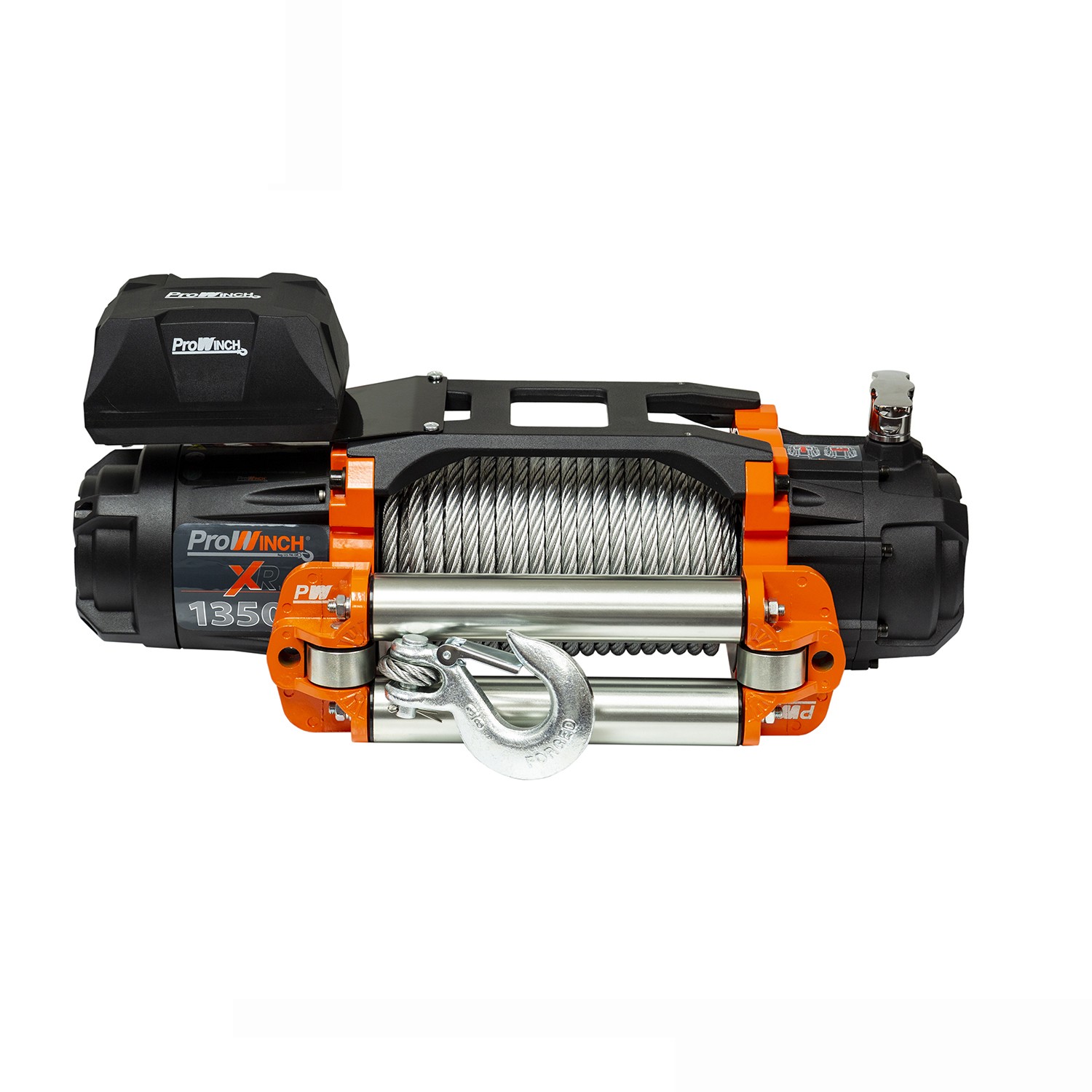 Electric Waterproof Winch Steel Rope Steel Roller 24V Wireless 9500 lbs