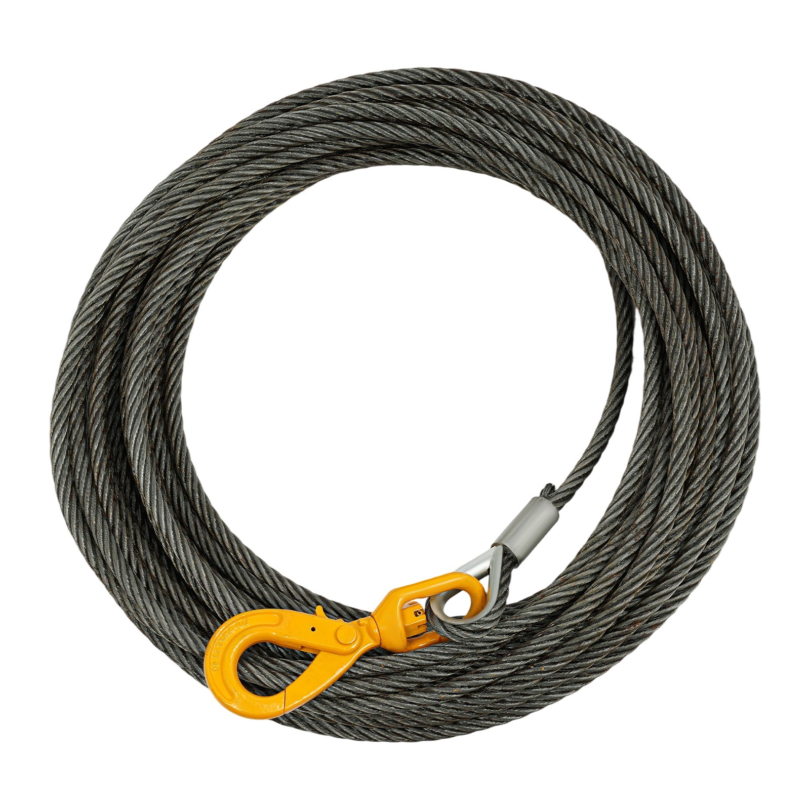 Winch Cable Steel Core Wire Rope /9/16″ Dia. 16inx100FT 4409lb for Truck Towing~