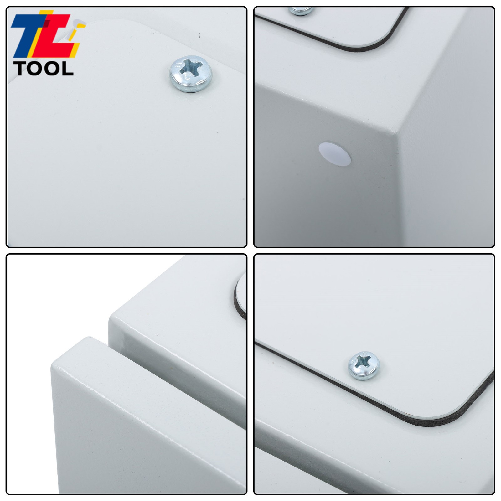 10x8x6″ Carbon Steel Electrical Box, IP65 Waterproof NEMA 4X Rated, Heavy-Duty