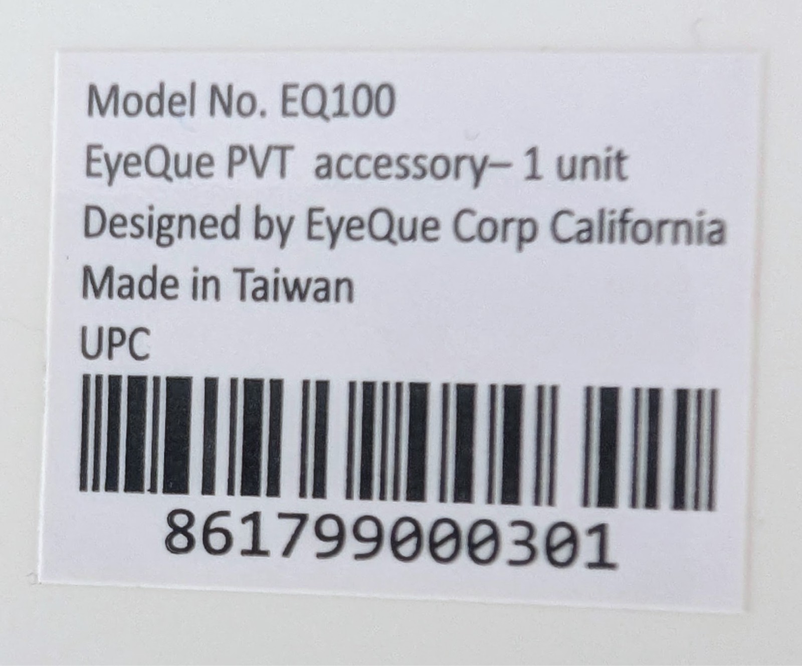 EyeQue EQ100 Vision Tracker Ophthalmic Refractometer Home Test Kit