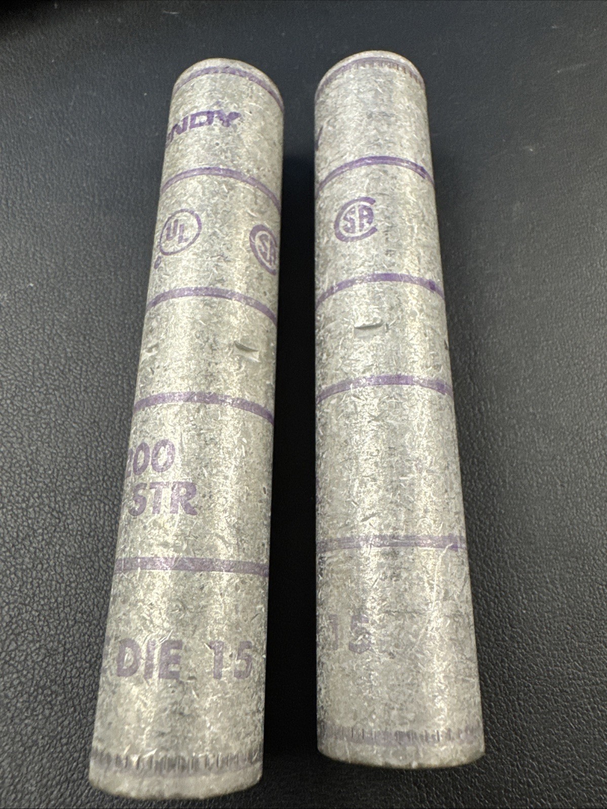 Burndy YS28 Compression Hylink N200 4/0 STR Purple Die 15 YS28T – 2 Pcs NO PKG