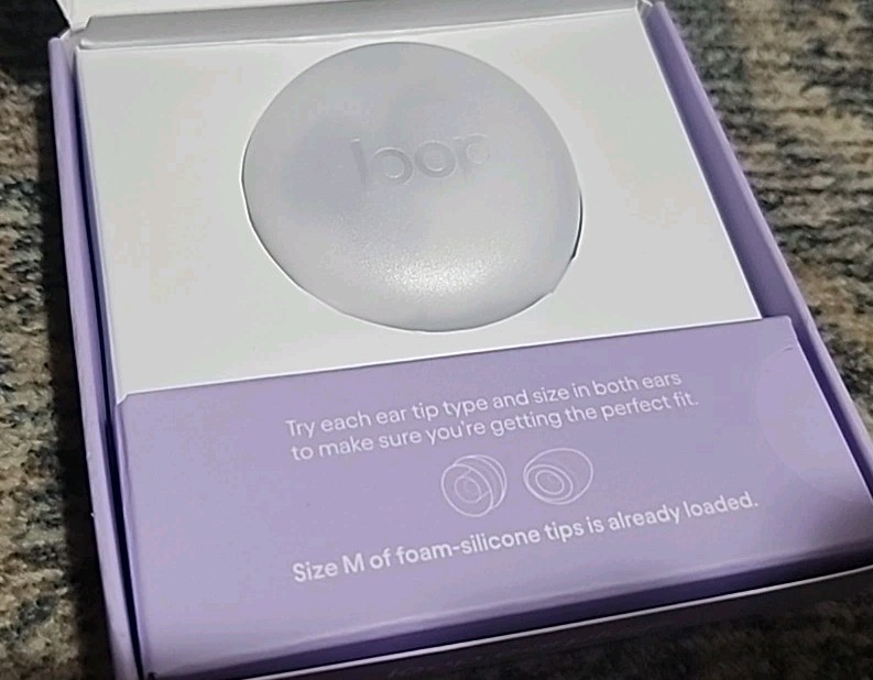 Loop Dream Silicone/Memory Foam Tips Sleeping Comfortable Lilac
