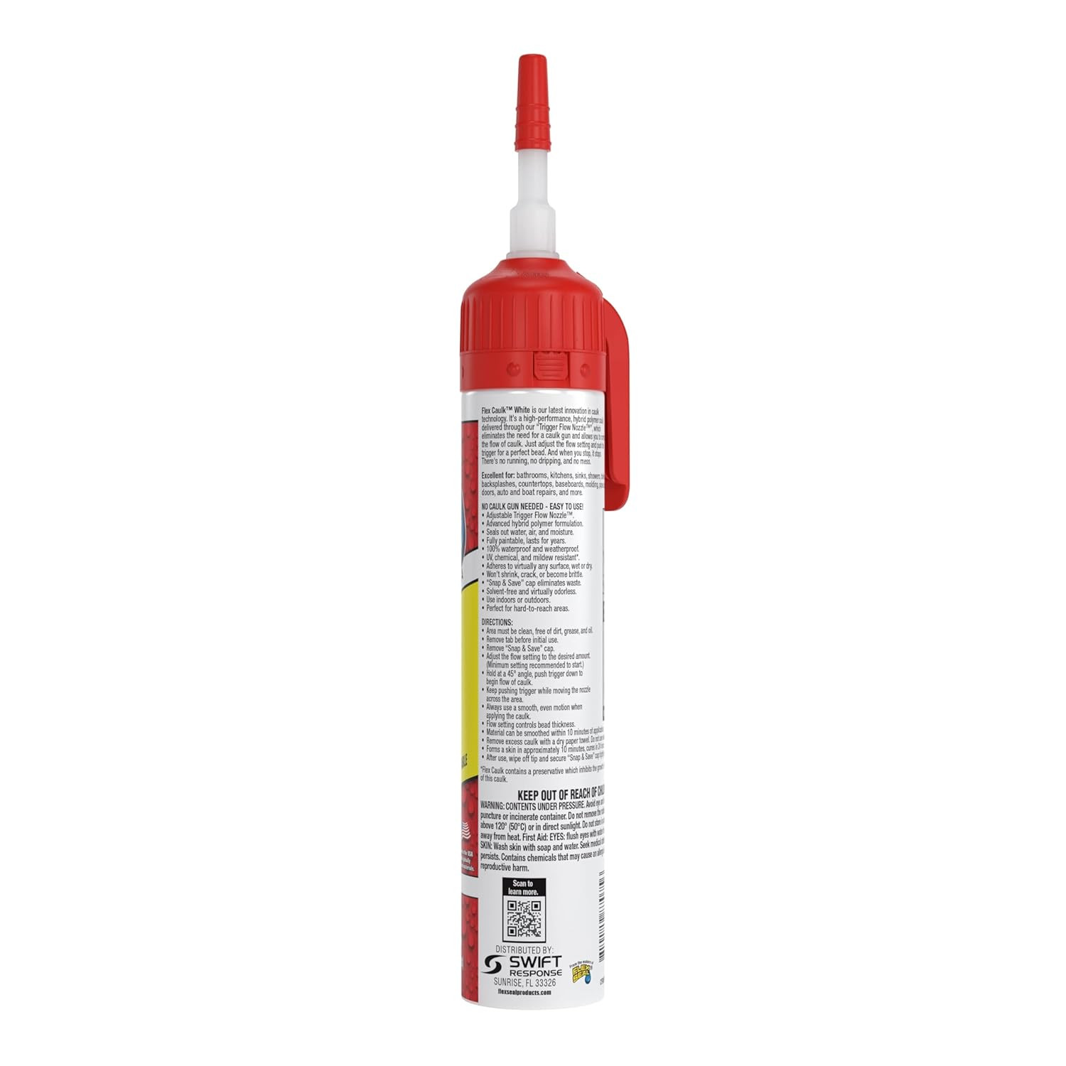 Flex Caulk, Waterproof & Weatherproof Hybrid Polymer Sealant, Strong, Paintable,