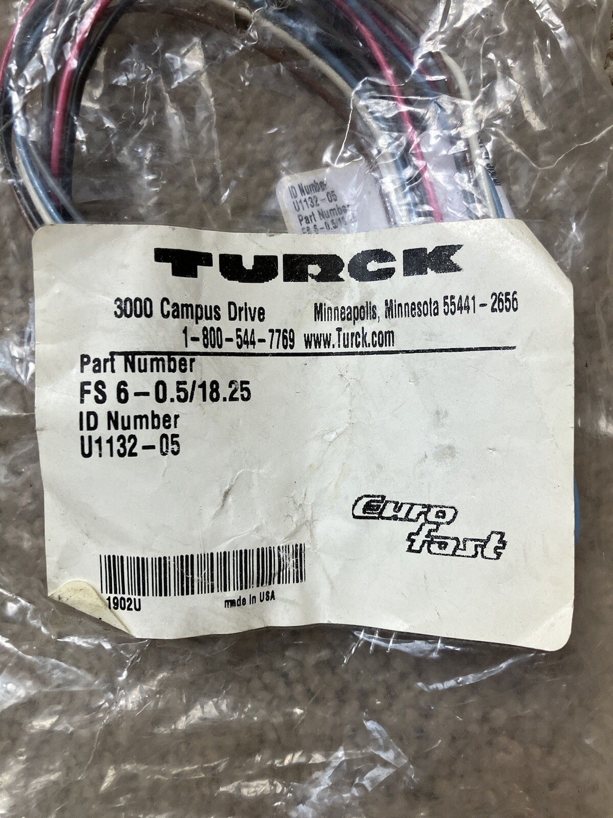 Turck FS6-0.5/18.25 Connector 6 pin