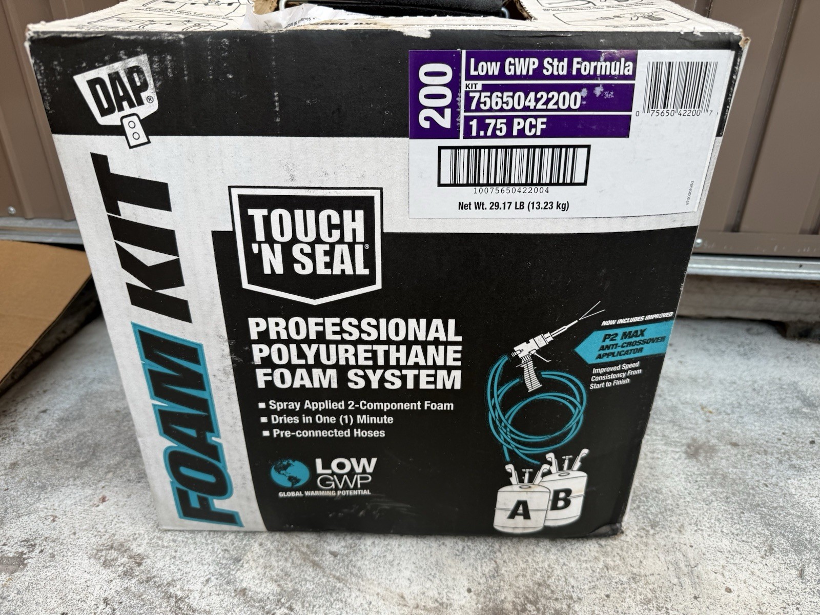DAP® Touch ‘n Seal® Foam Kit 200, 1.75 PCF, Standard Low GWP, Foam Kit 200 Cream