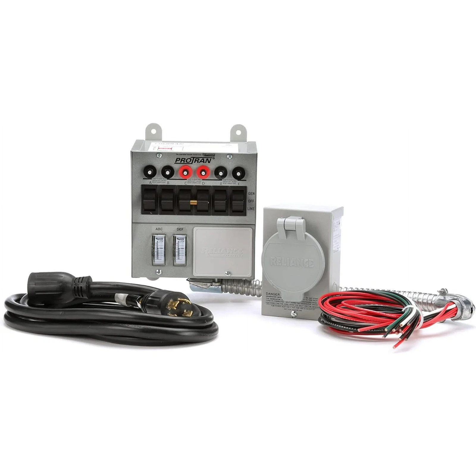 Reliance Controls Pro/Tran Series 31406CRK Transfer Switch Kit, 1-Phase, 60 A