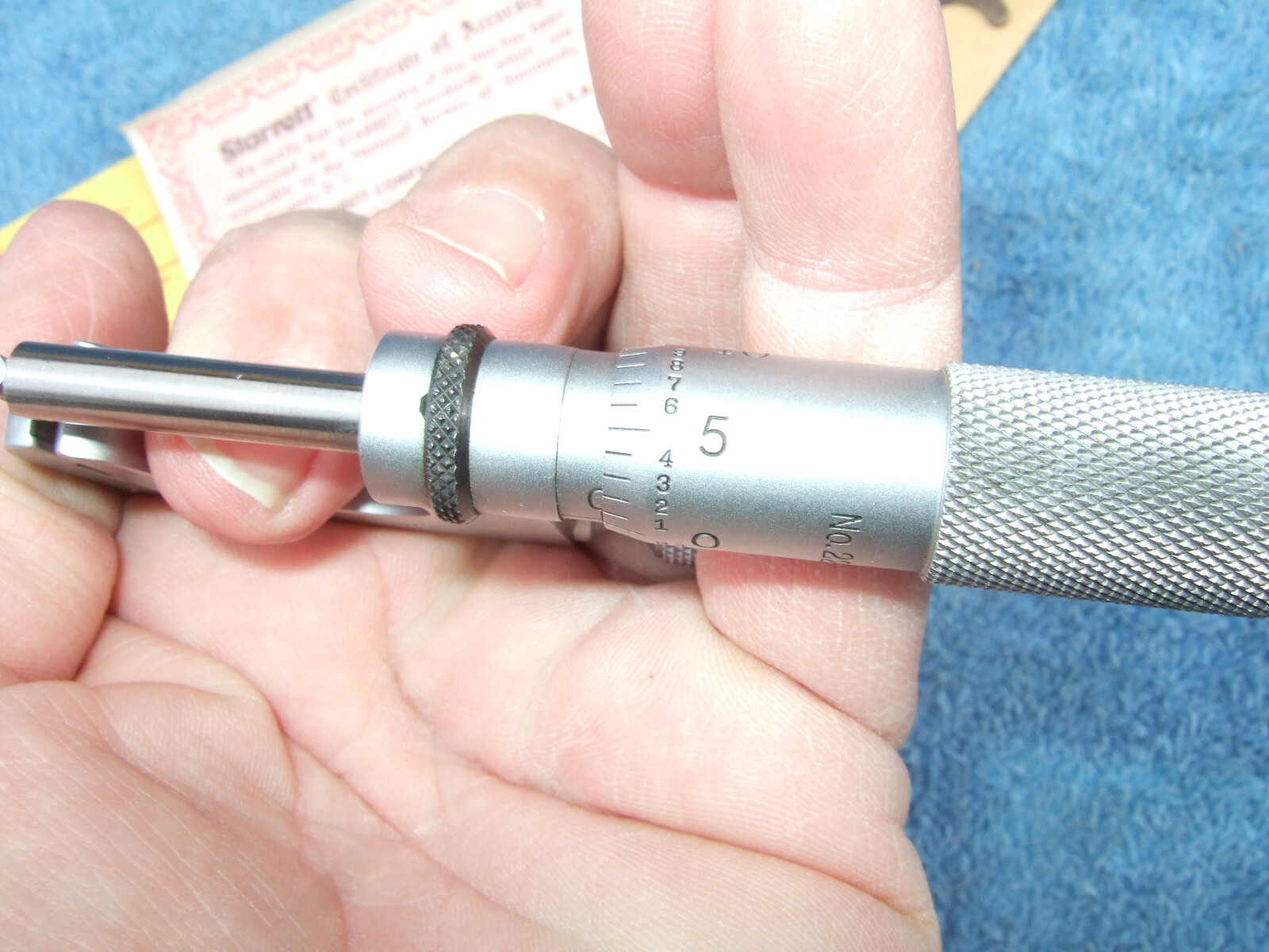 STARRETT No.220 MUL-T-ANVIL MICROMETER 0-1” 001″ No 220A-RL MACHINIST TOOLMAKER