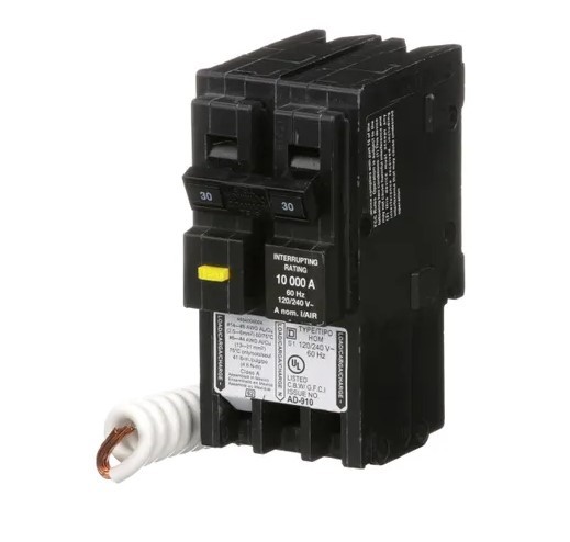 Square D HOM230GFI Miniature Circuit Breakers (MCBs) 2P 30A 120/240V