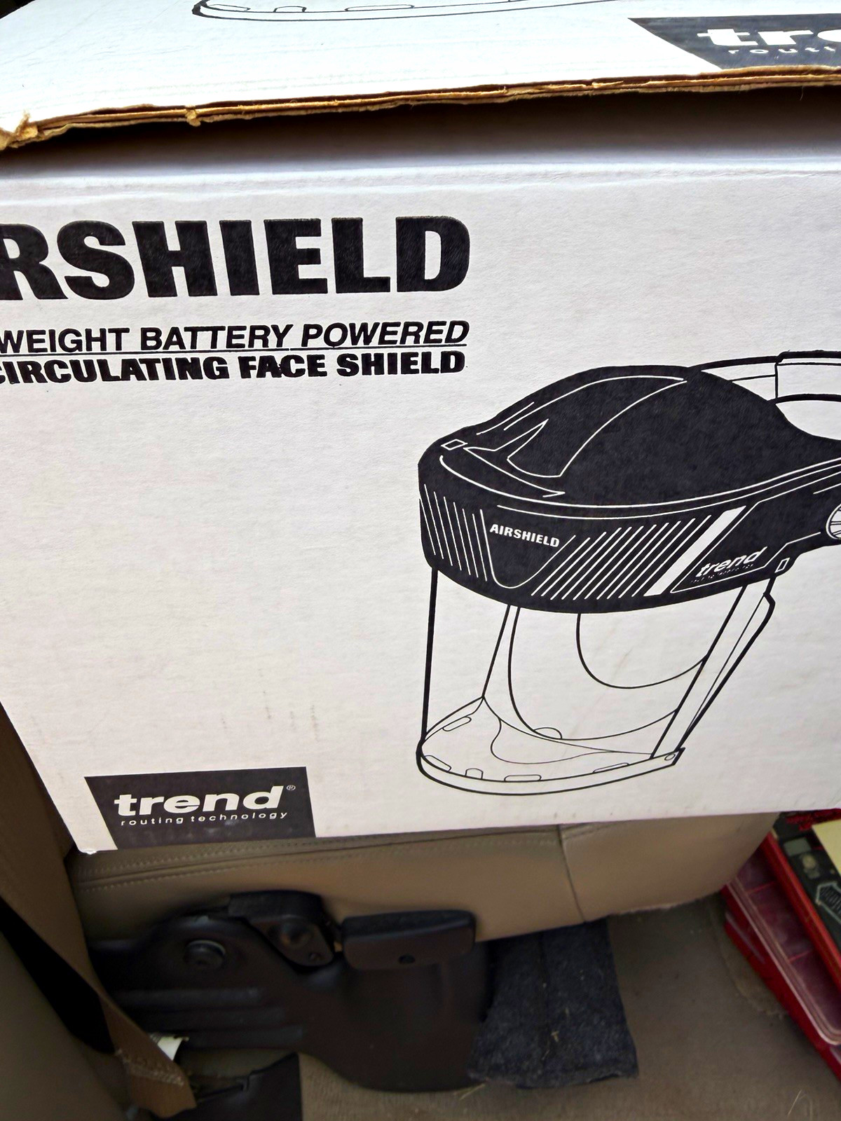 Trend Airshield Pro Lightweight Battery Powered Air Circulating Full Face Shield