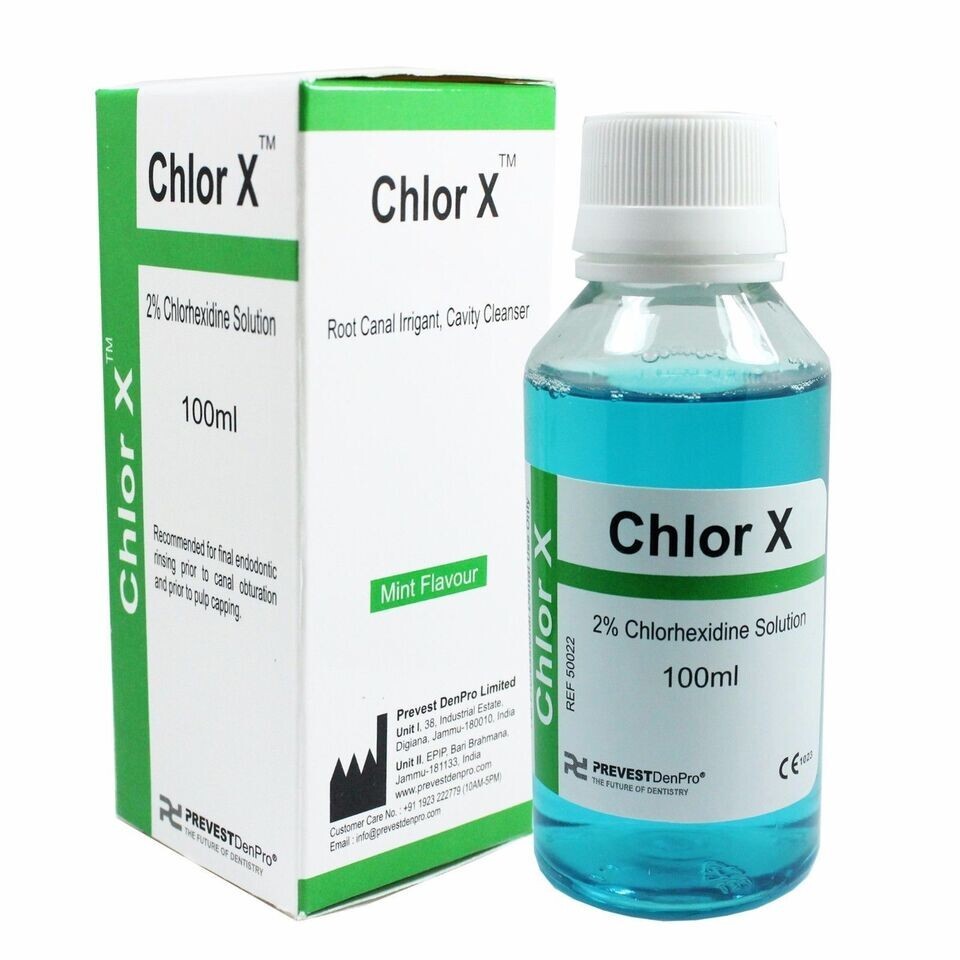 Pack Of 2 Dental Prevest Chlor X 2% chlorhexidine solution – 100ml Bottle
