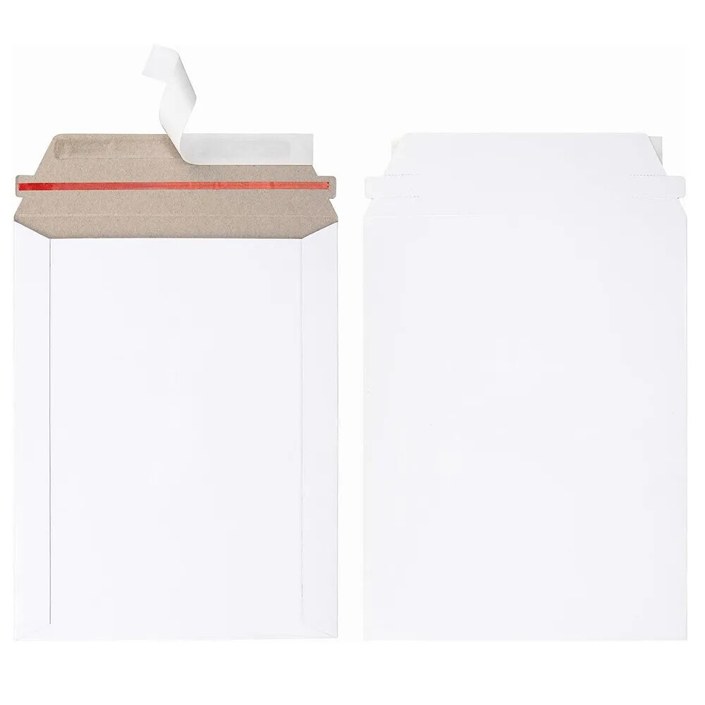 Rigid Flat Photo Mailer 6×8 9×11.5 Document Envelopes Cardboard Self Seal 350GSM
