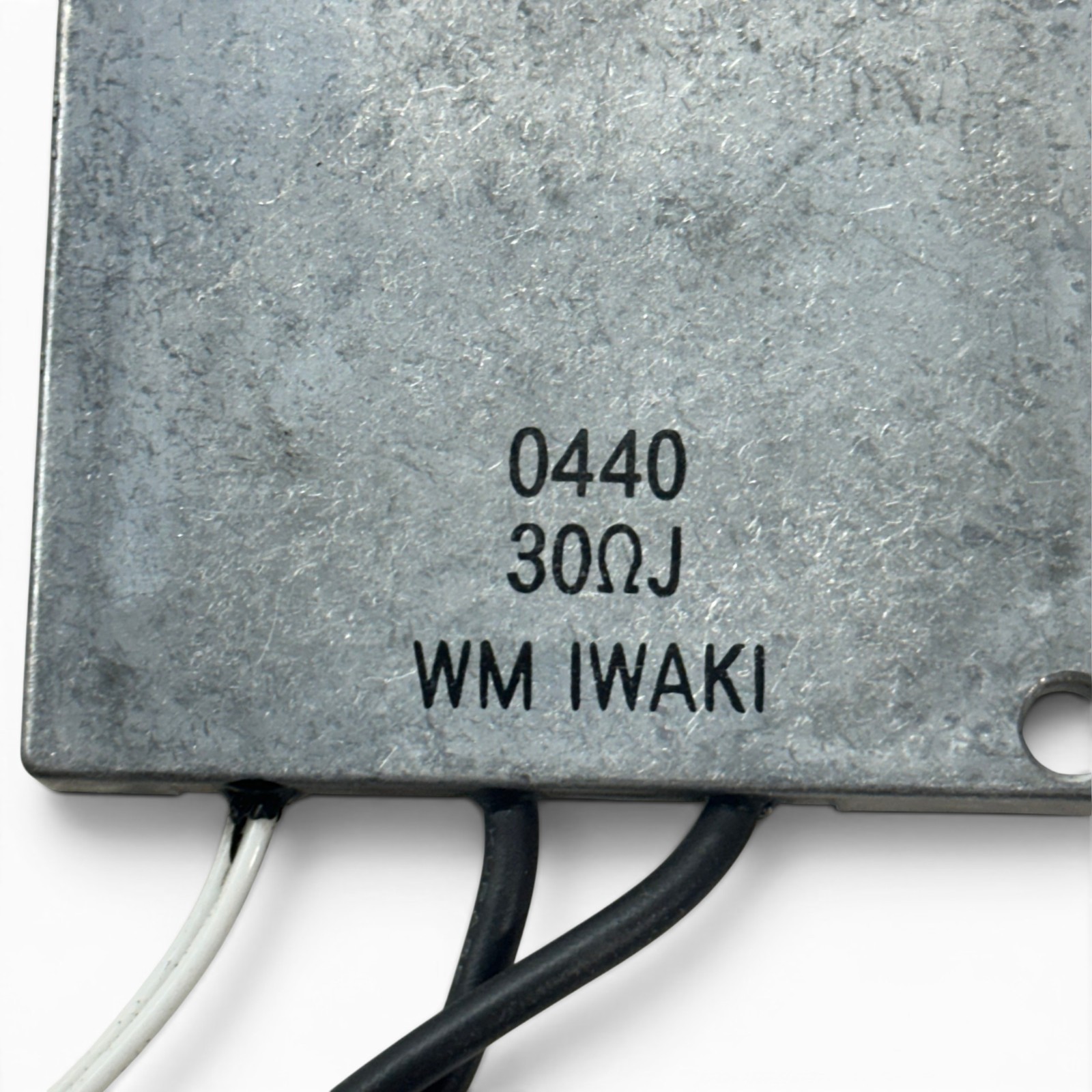 WM IWAKI 0440 30 Ohm J Aluminum Housed Chassis Mount Power Resistor