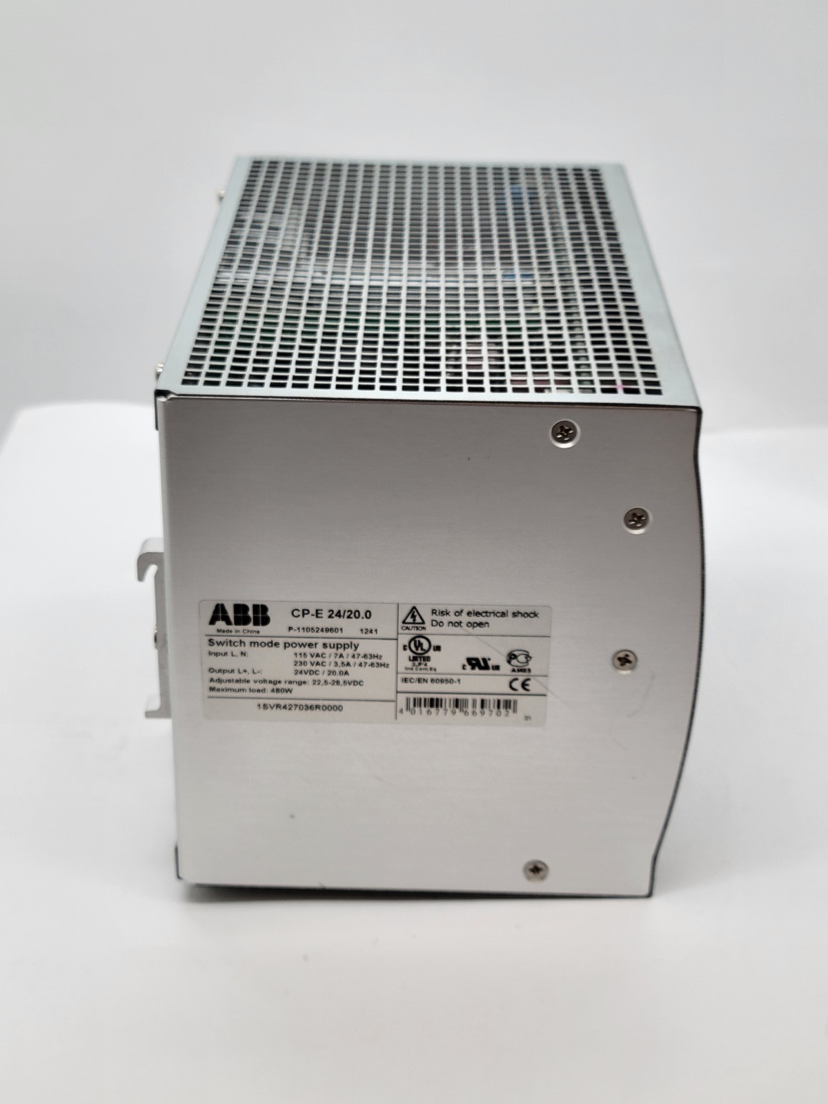 ABB CP-E-24/20.0 Switching Power Supply 115/230V Input 24V 20.0A Output