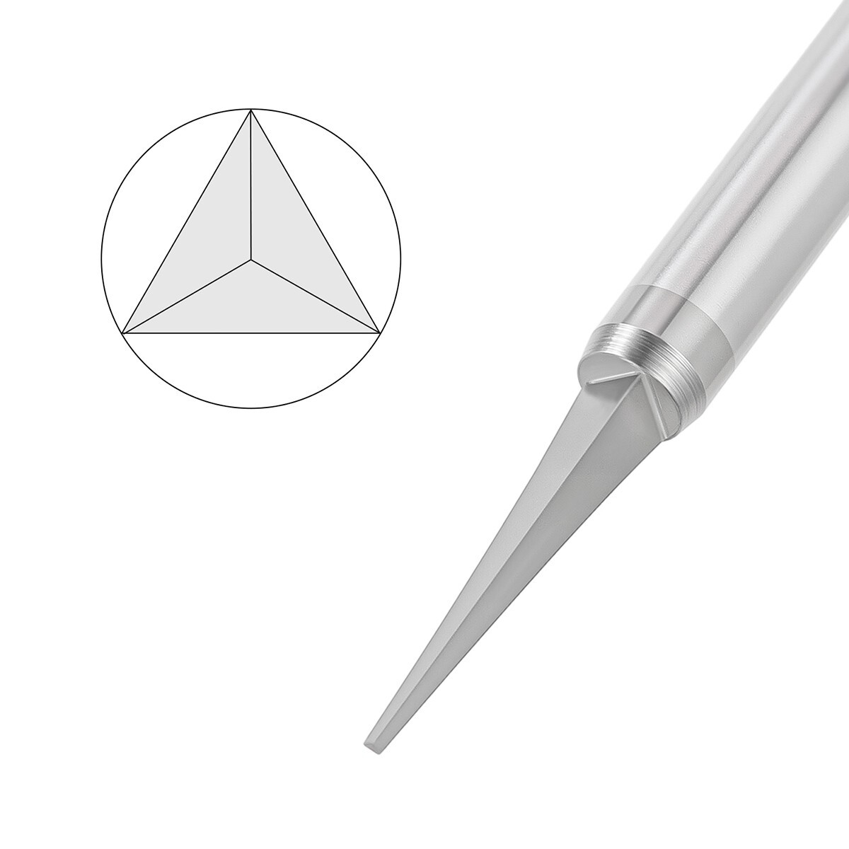 Dental Orthodontic Retainer Cutting Tungsten Carbide Bur HP2.35mm Shank 3 Blades
