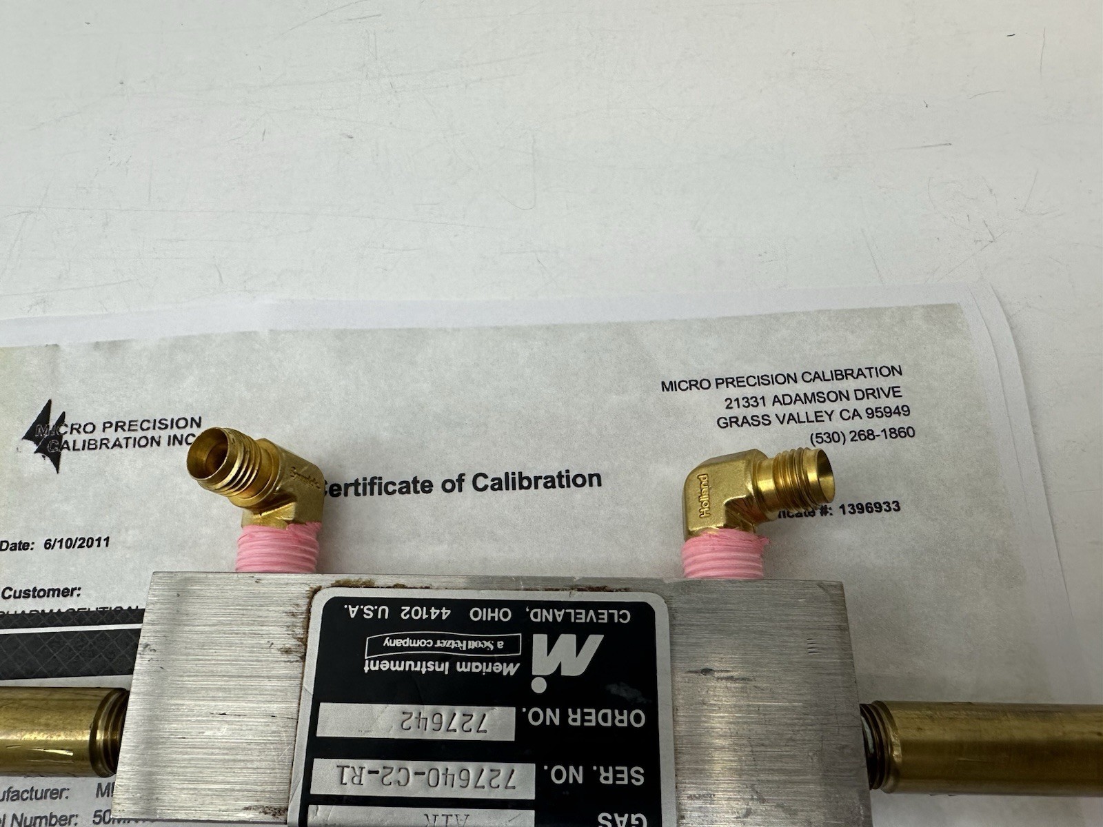 Meriam 50MK10-2 Laminar Flow Element LFE