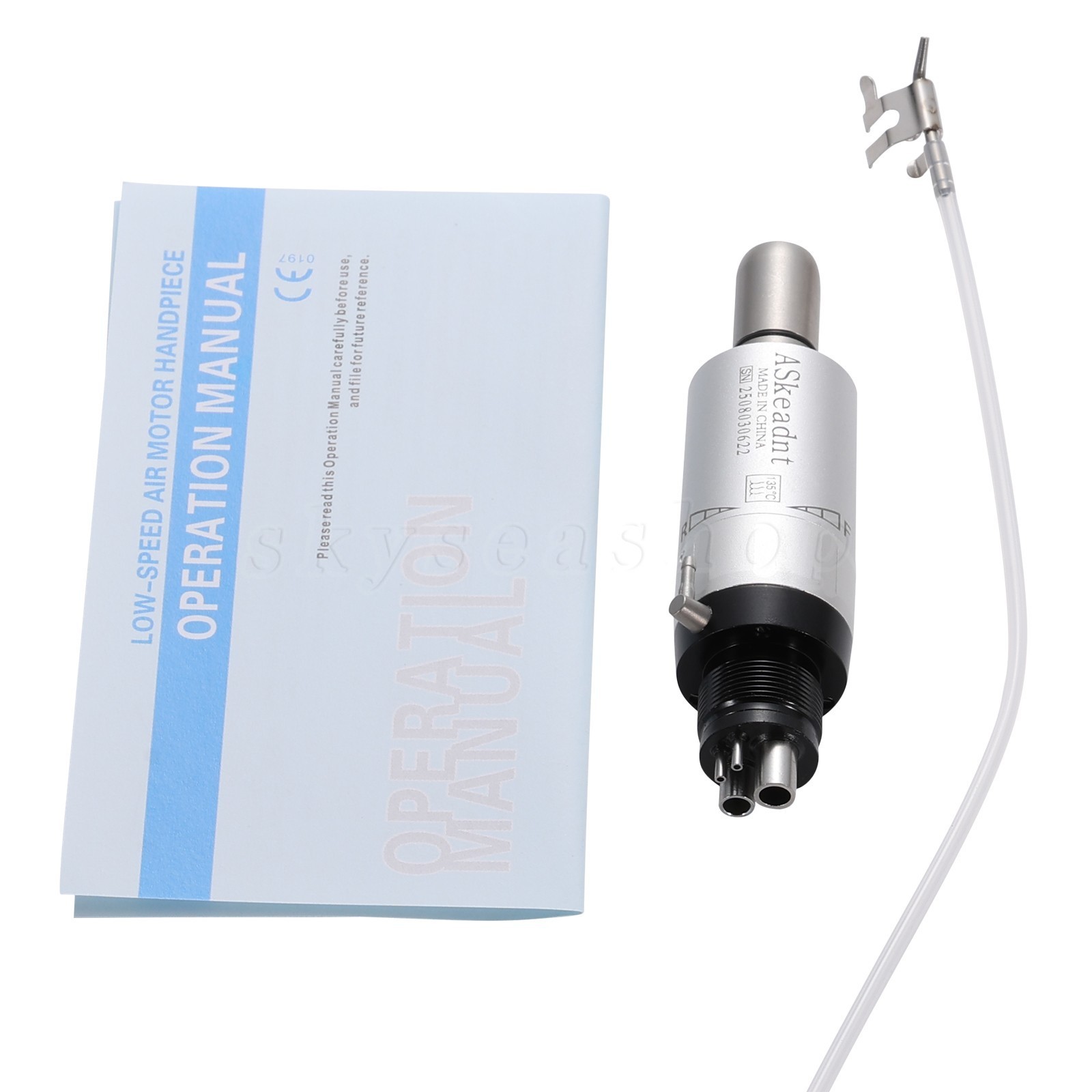 ASkeadnt Dental slow low Speed Handpiece Air Motor 4 Holes E-Type Connector FX