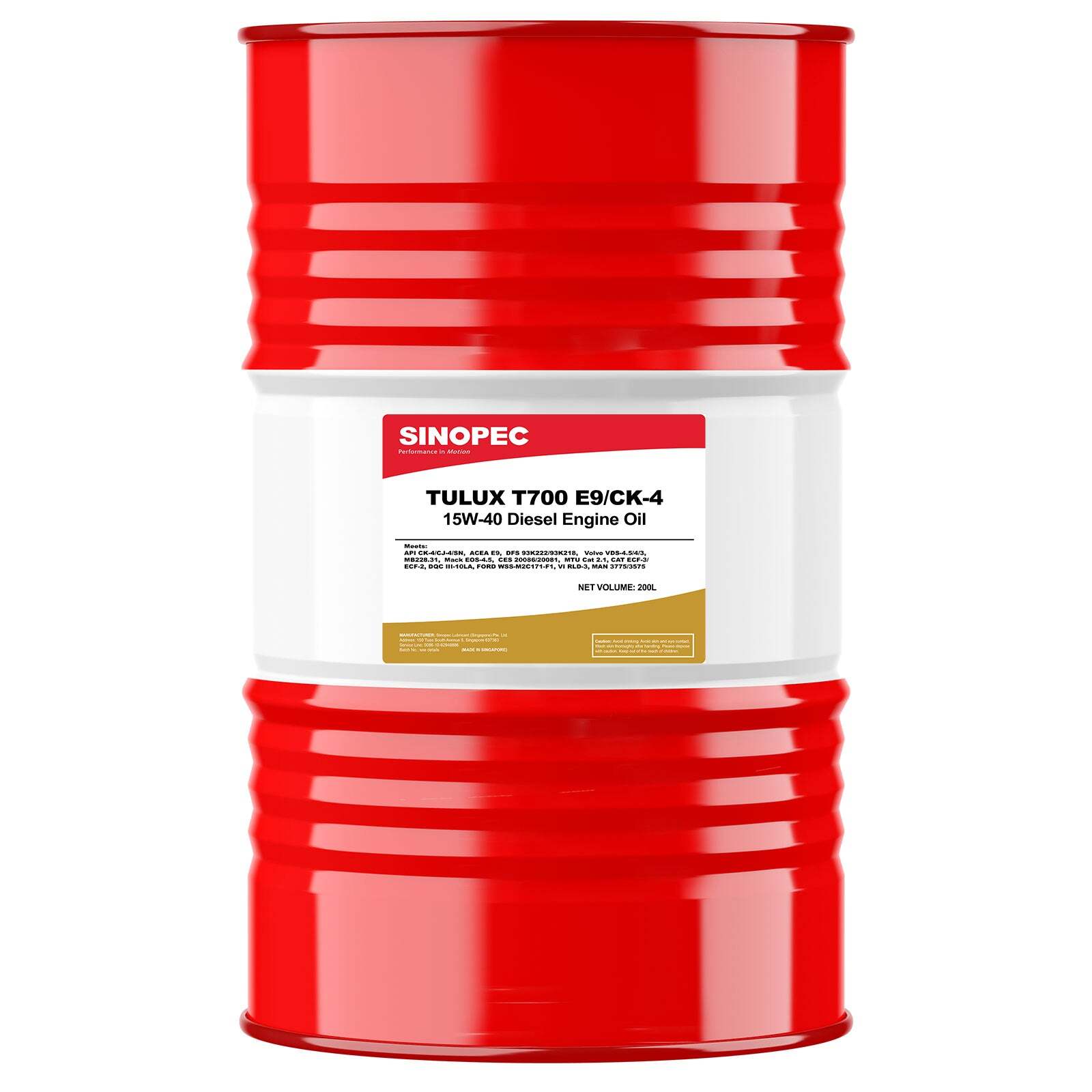 15W40 CK-4 Synthetic Diesel Engine Oil – 55 Gallon Drum