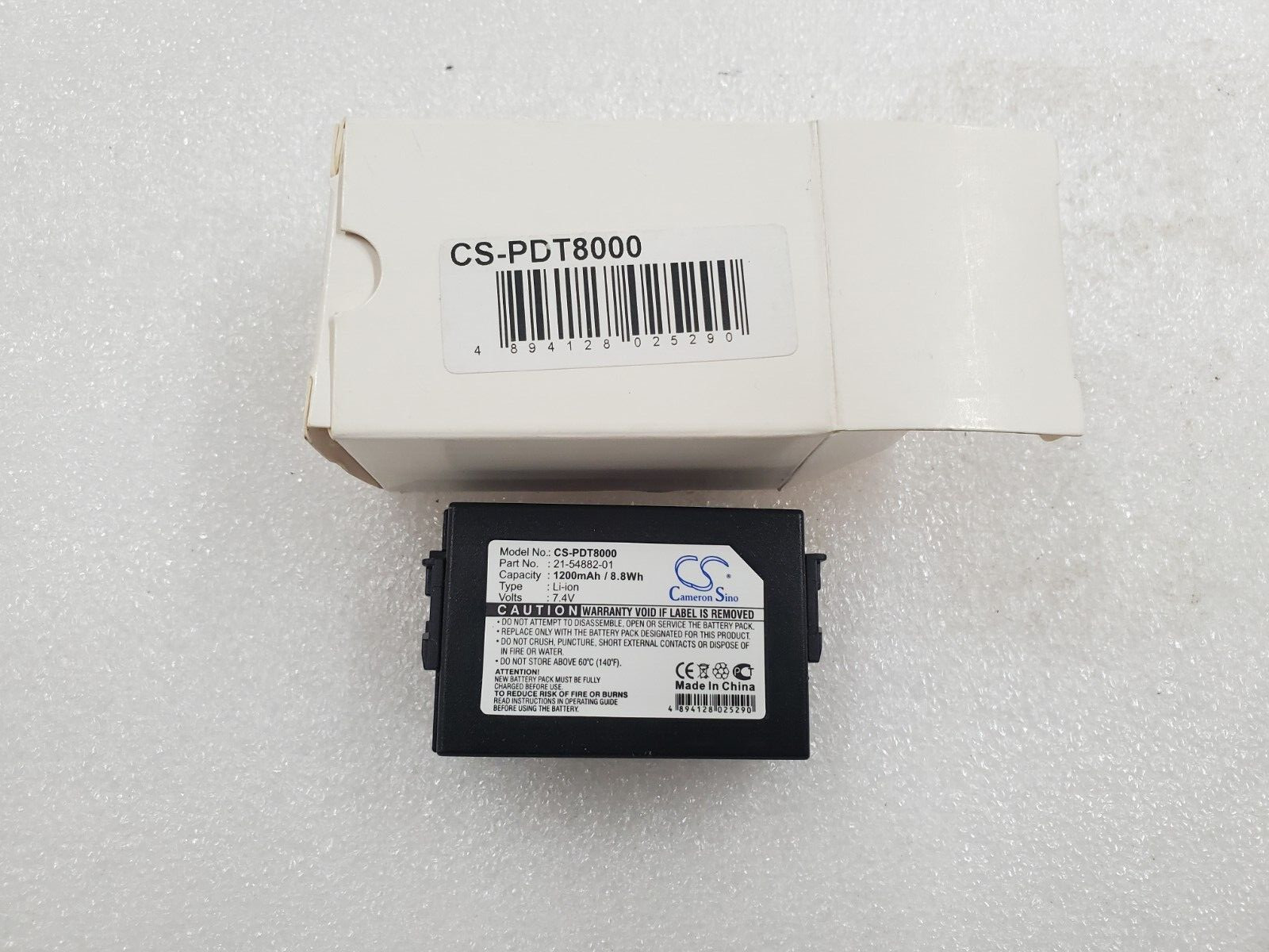 Cameron Sino CS Battery for Symbol 21-54882-01 PDT8000 series 1200mAh 8.8Wh