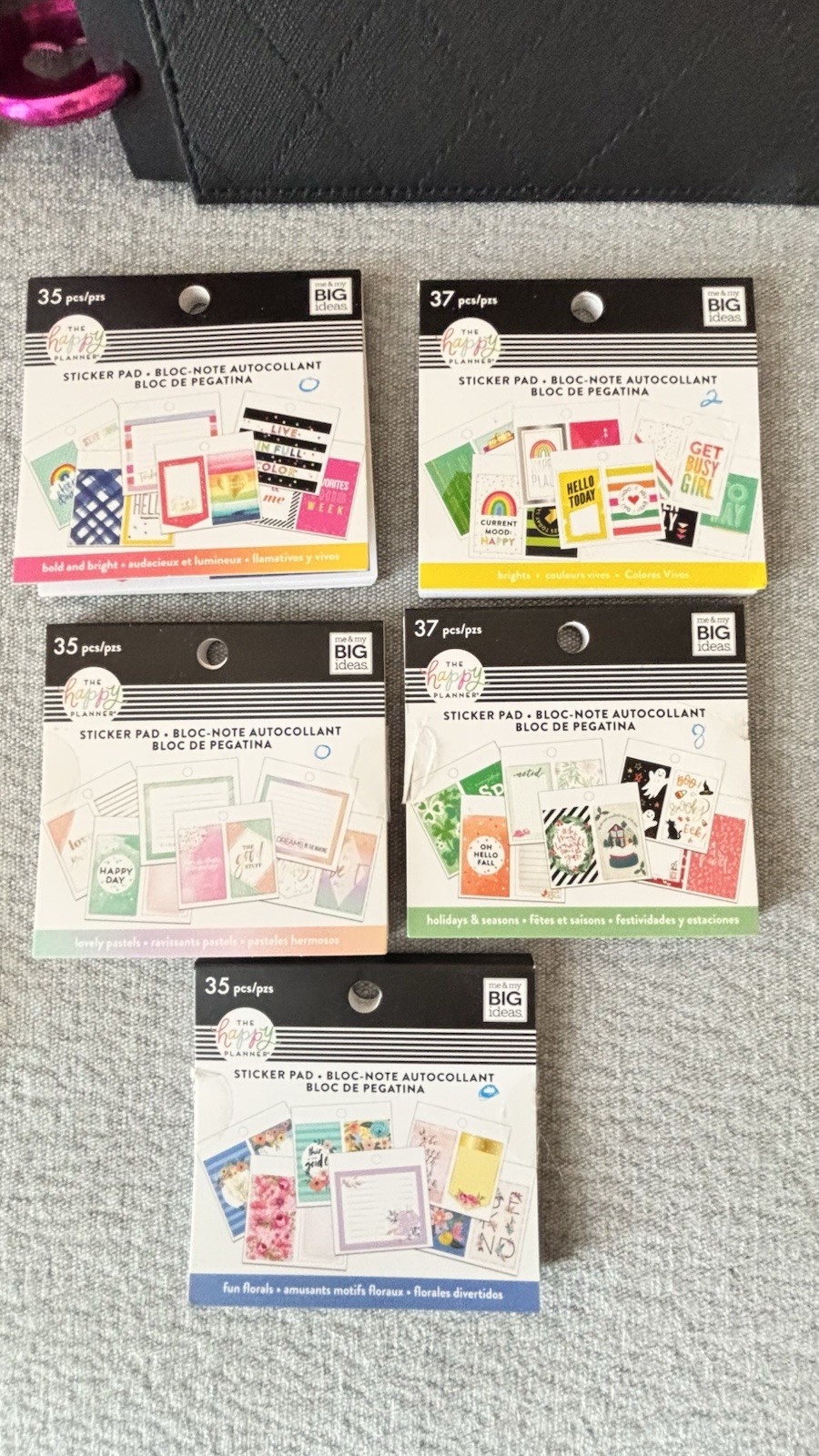 The Happy Planner Classic Size Lot-covers/discs/paper/sticker books