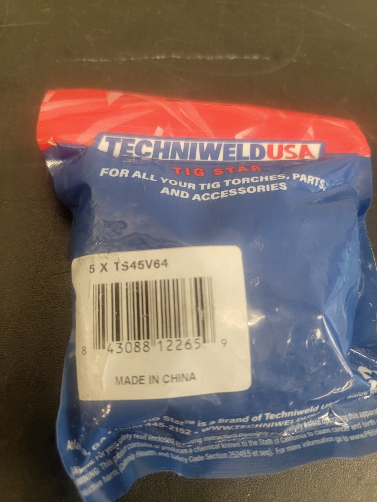 LOT OF 2 Tig Star Gas Lens TS45V64 (Bag Of 5) TOTAL 10 PCS.