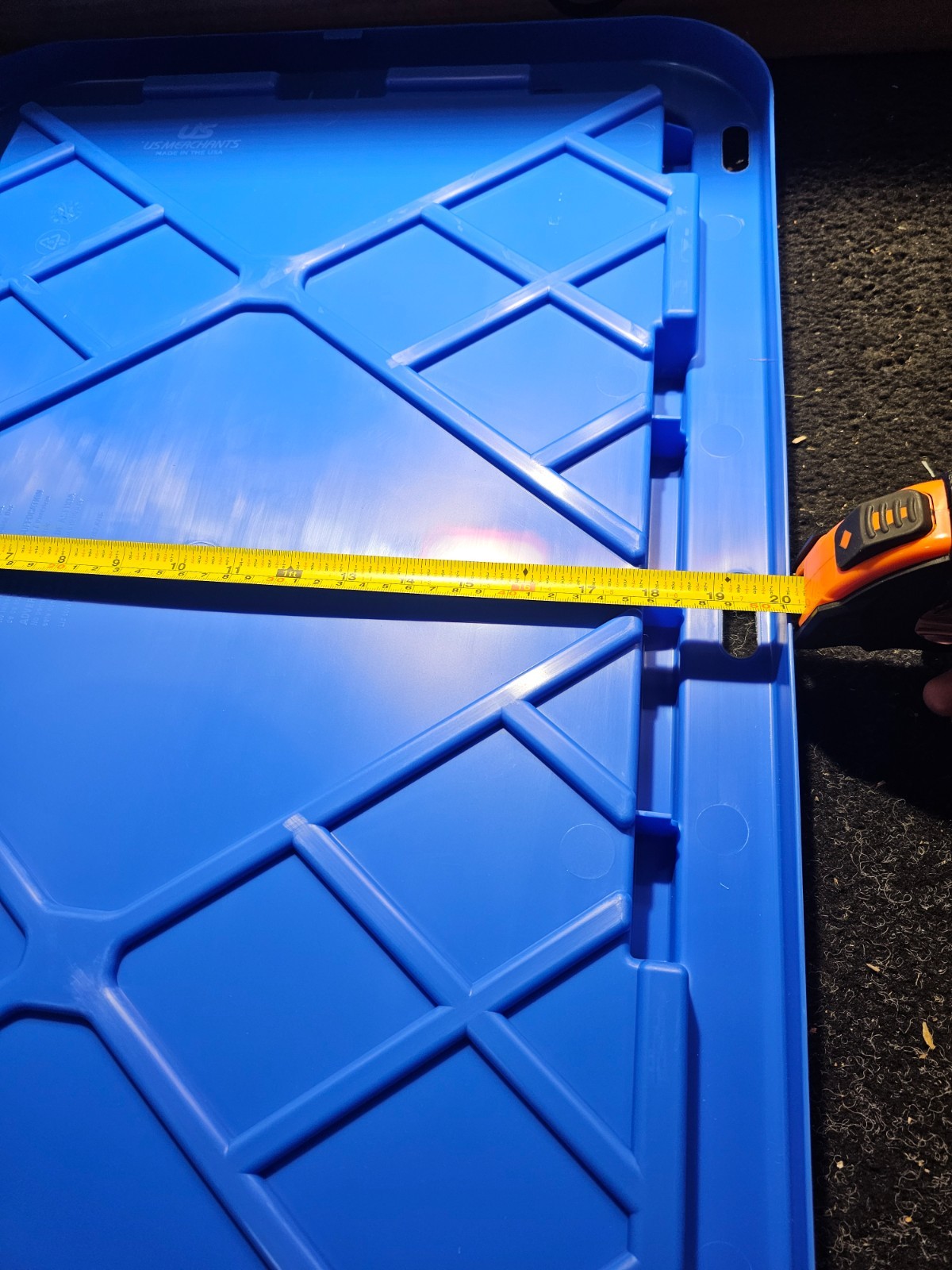 (QTY 2) Greenmade 30-in. x 20-in. Blue Snap Lock LID For 27 Gallon Storage Box