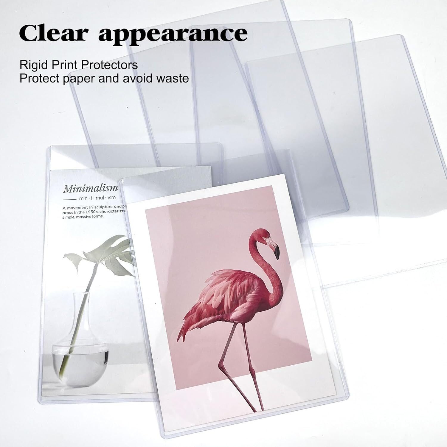 8.5 X 11 Hard Plastic Sheet Protectors Rigid Print Protectors Clear Waterpro