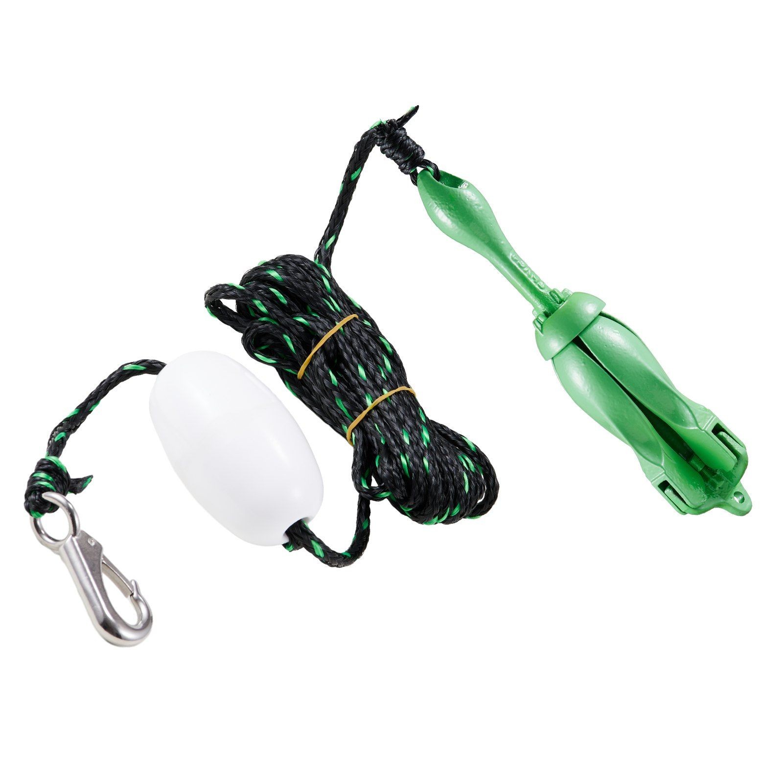 3.5lb 26.2ft/8m Folding Anchor Kit Buoy and Snap Hook Storage Bag