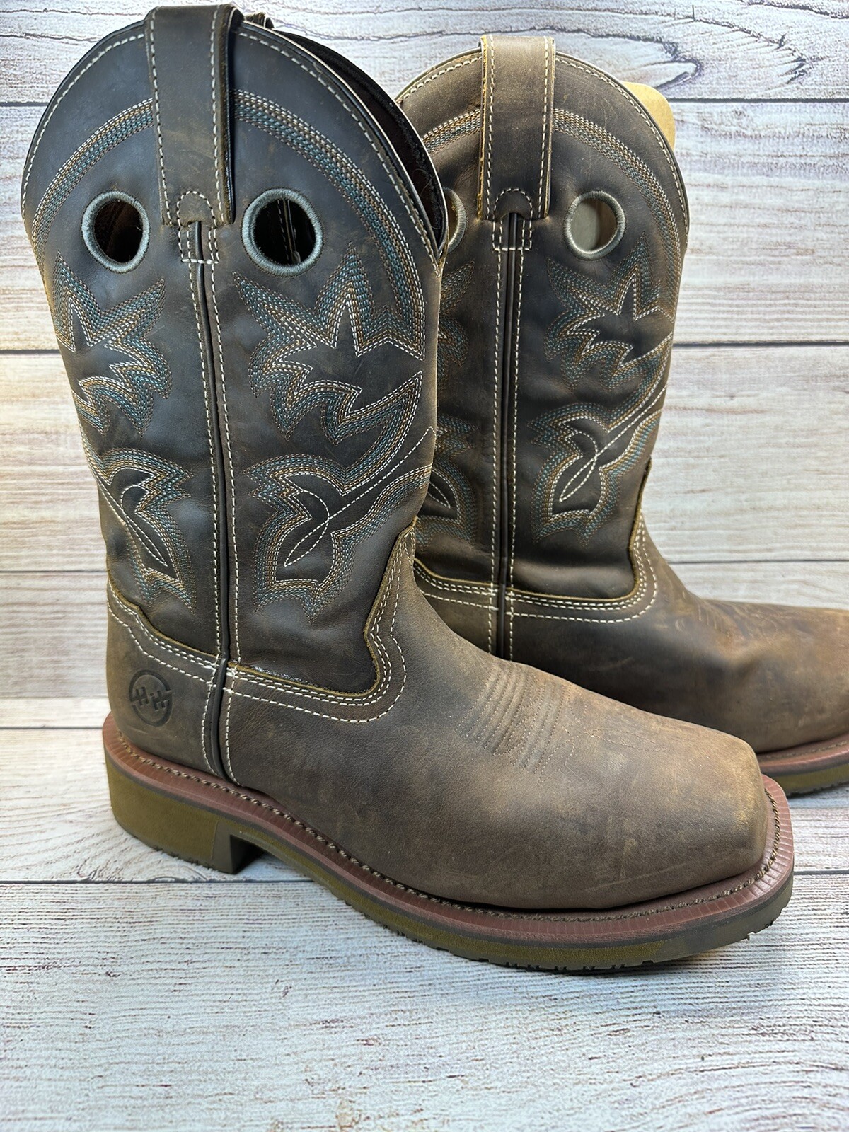 Double-H Women’s Brown Composite Toe Work Boot Size 8M **GREAT SHAPE**
