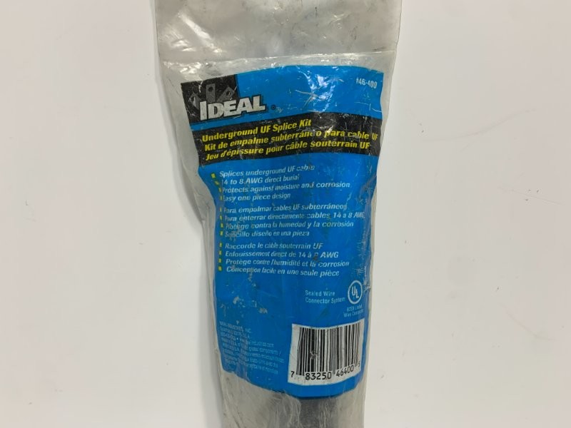Ideal 46-400 Underground UF Splice Kit 14-8 AWG 600VAC