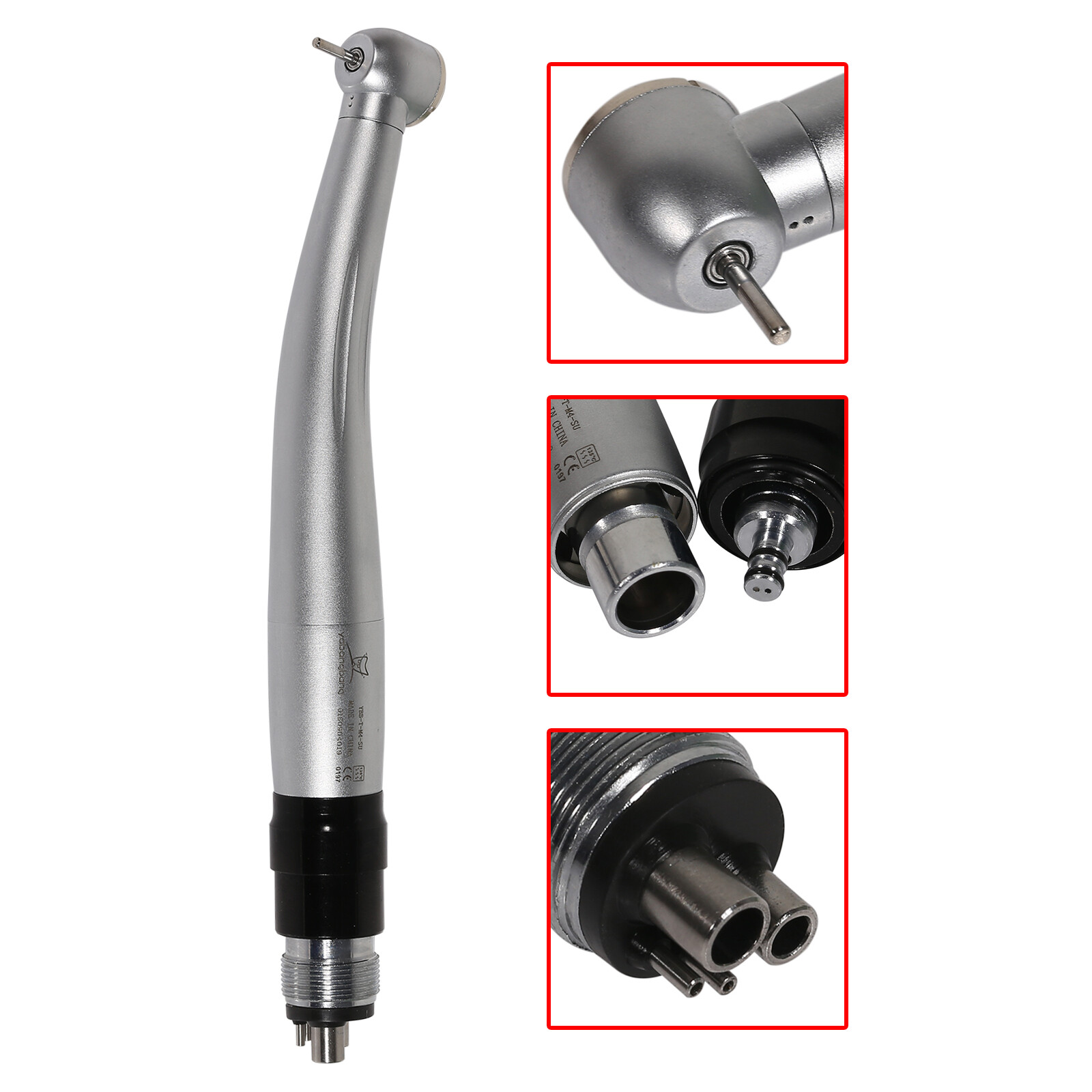Large Torque Dental High Speed Handpiece LED/No-LED & 4-Hole Coupler NSK Style