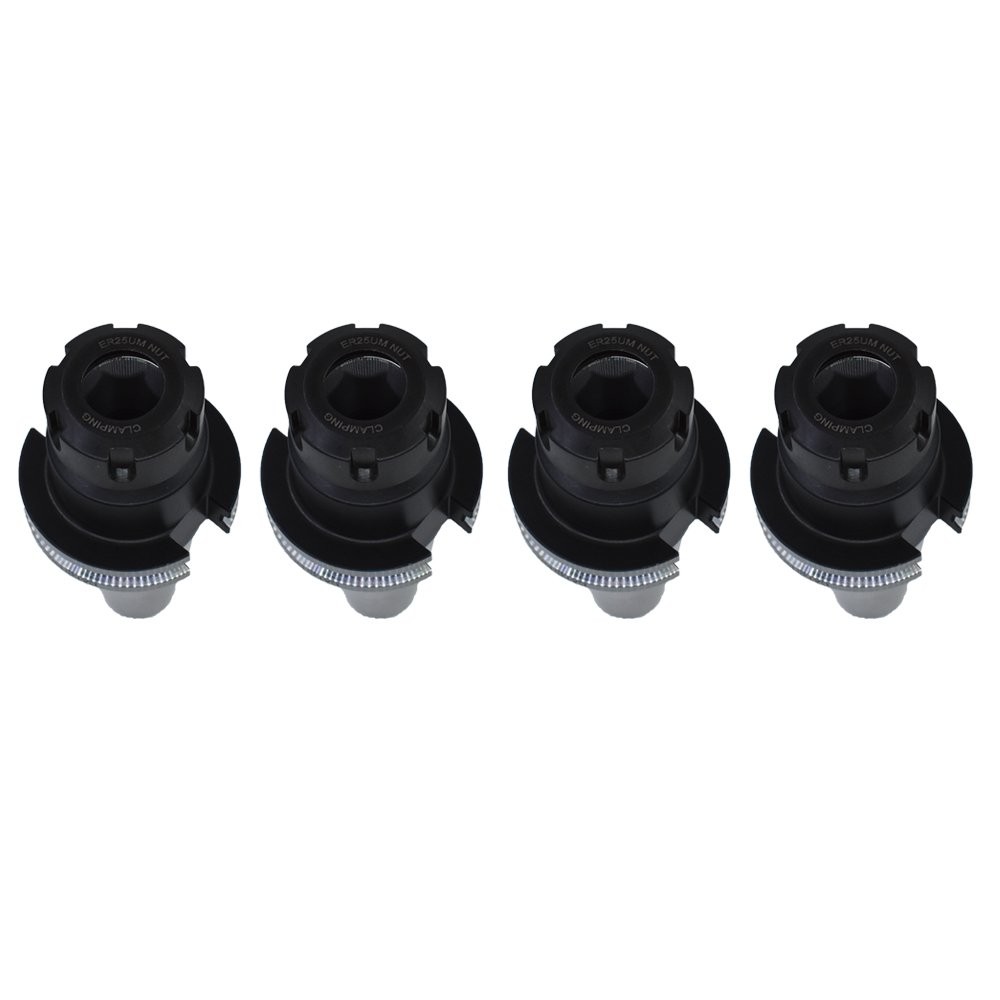 4 PCSCAT40 ER25 Collet Chuck W. 2.76″ Gage Length Chucks Tool Holder Set