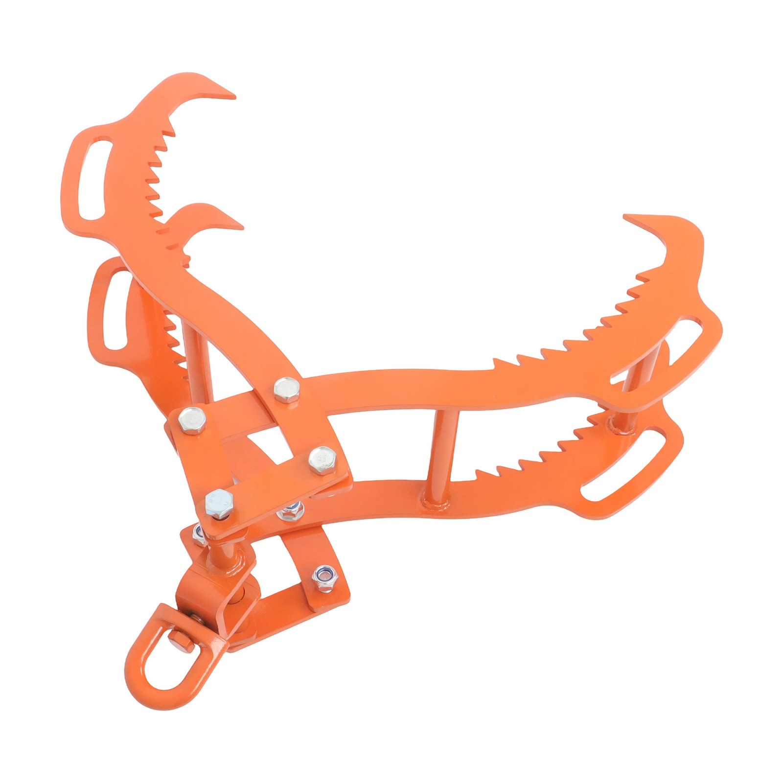 28/32/36in Log Lifting Tongs 4 Serrated Claw Heavy Duty Steel Hook Log Tongs