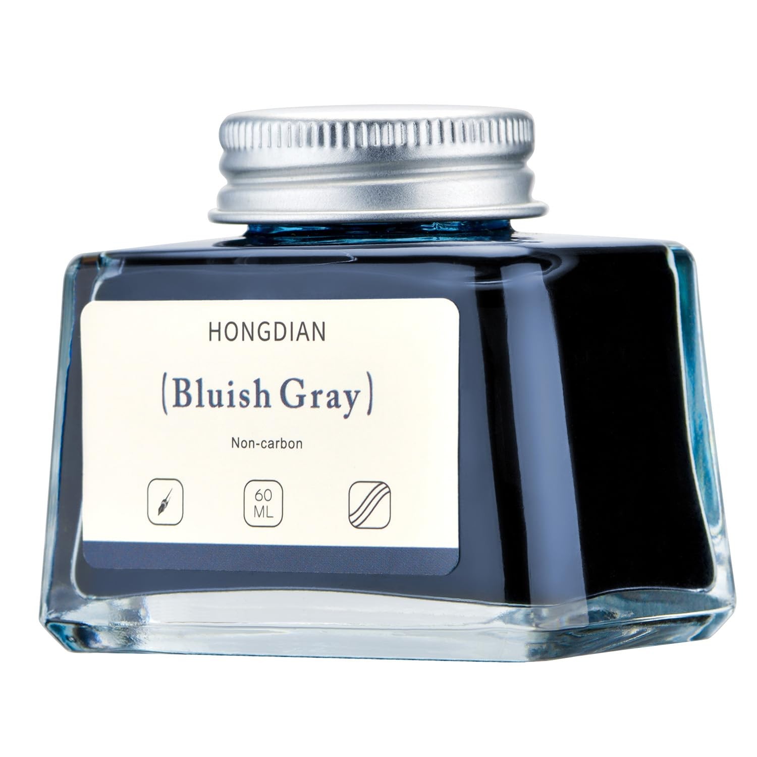 Bluish Gray Fountain Pen Bottled Ink 60ml 2 Fl Oz Writing Refill Ink
