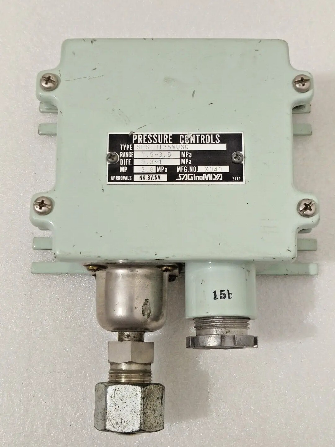 NEW SAGINOMIYA TYP- SPS-H135WU3Q PRESSURE CONTROL FREE SHIPPING.
