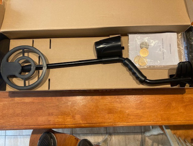 Gold Rush Treasure Finder Metal Detector Open Box Never Used LCD Display