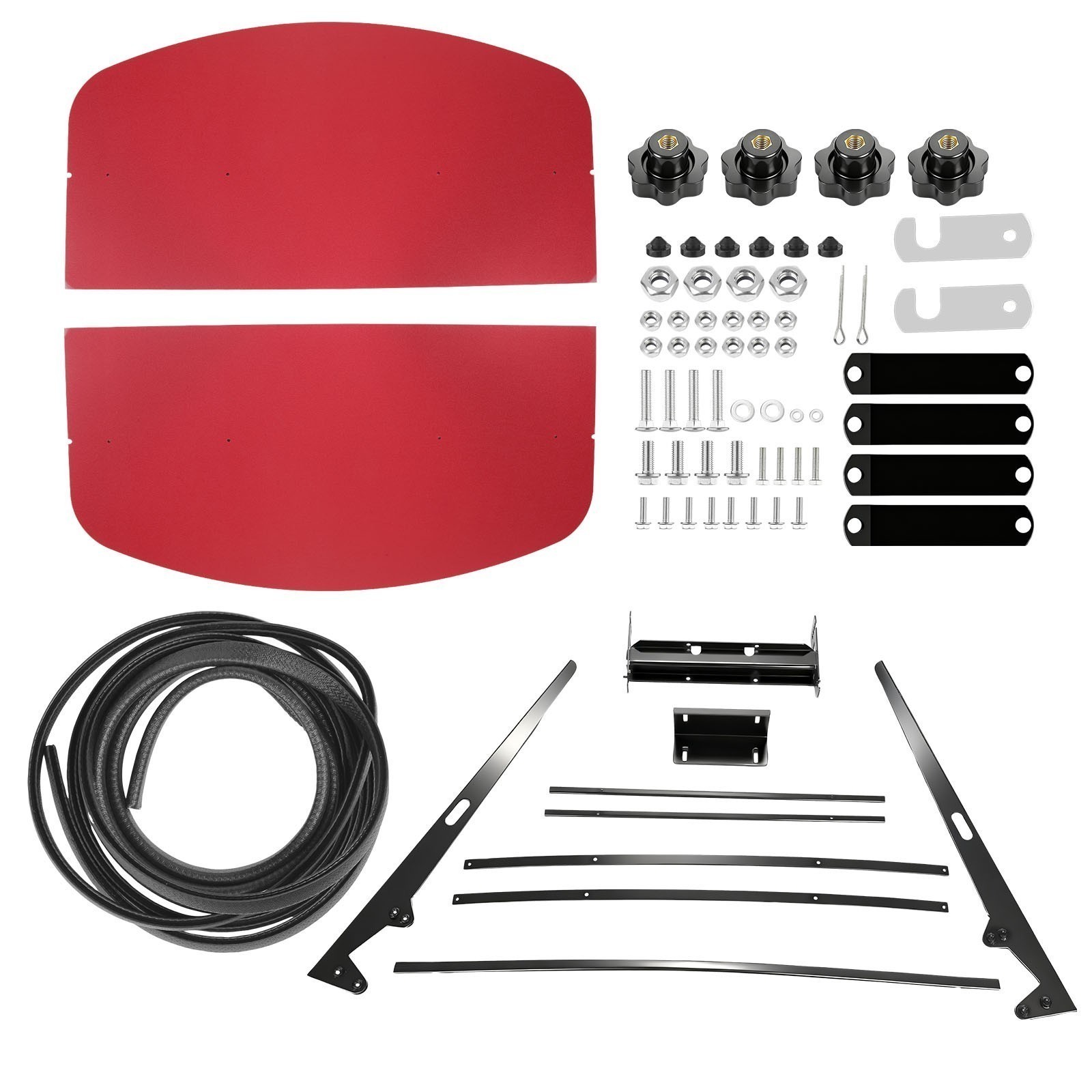 Shield Tuff Top Tractor Canopy For 2″ x 2″ or 2″ x 3″ ROPS 48″ X 52″-Red US